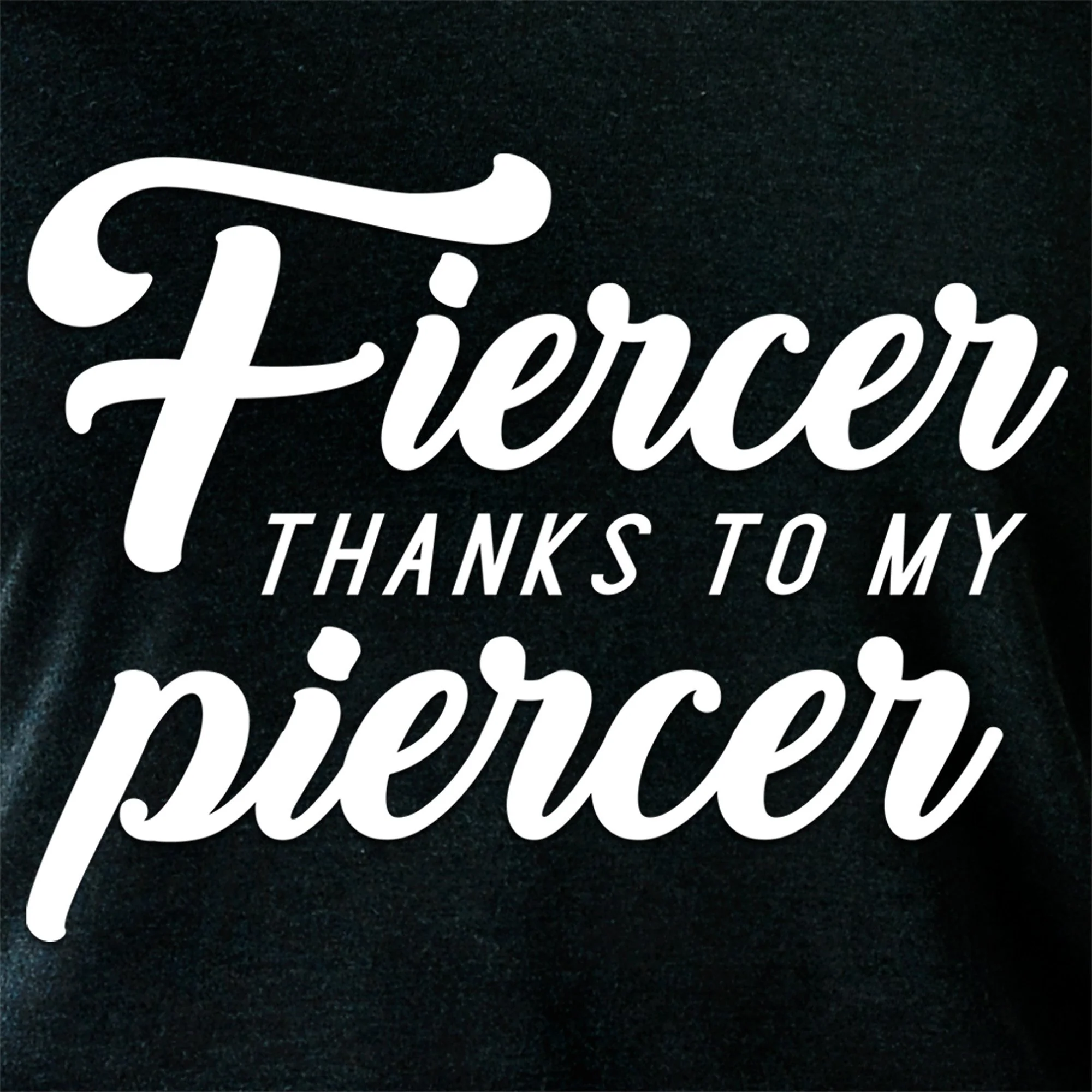 Fiercer thanks to my Piercer Black Tapered Long Sleeve Hoodie - Image 5