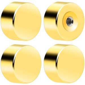 Flat Back Earring Back - Screw On 20G Stainless Steel 4 Pack - Image 3