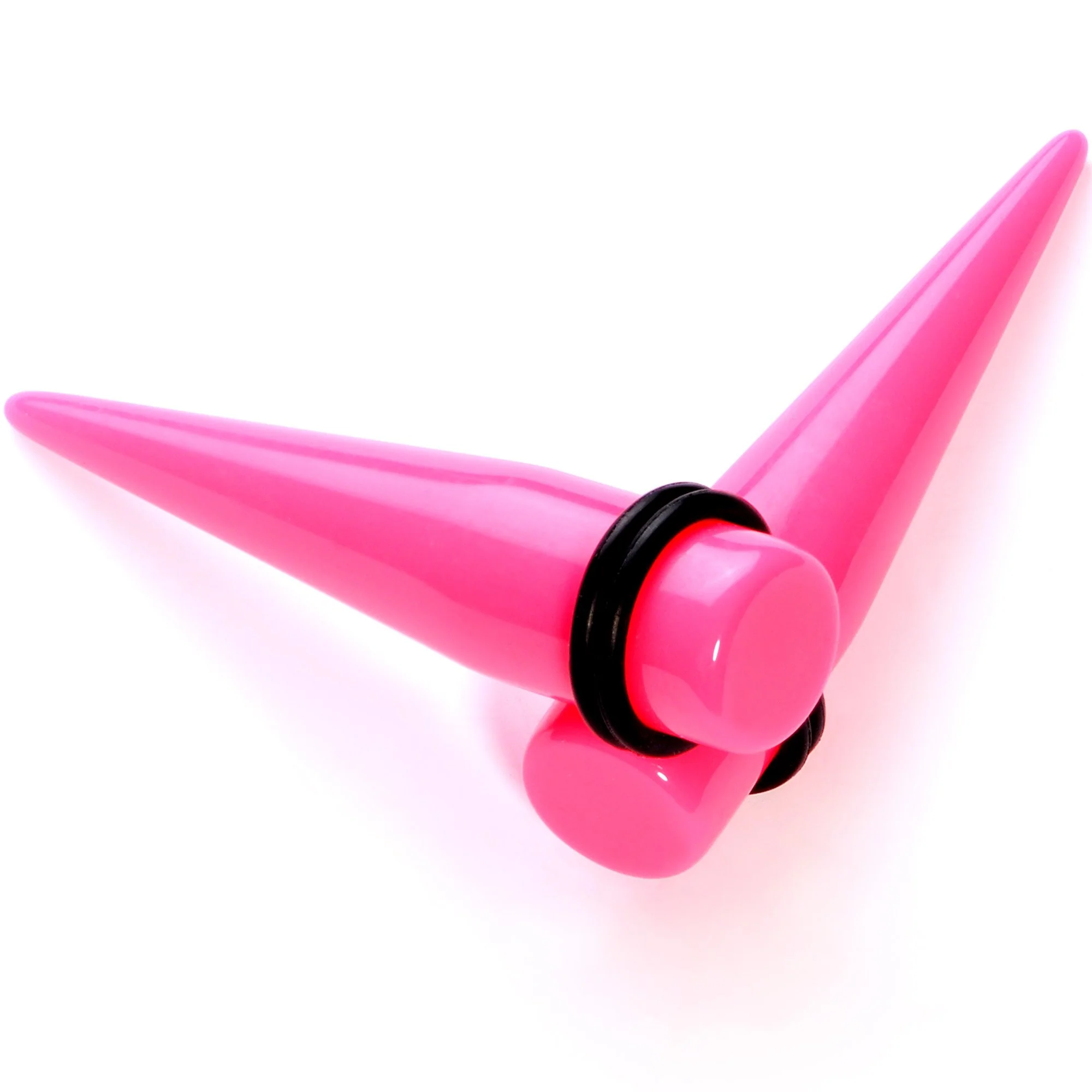 Flirty Fuchsia Lightweight Pink Acrylic Straight Taper Set 10mm to 18mm - Image 5