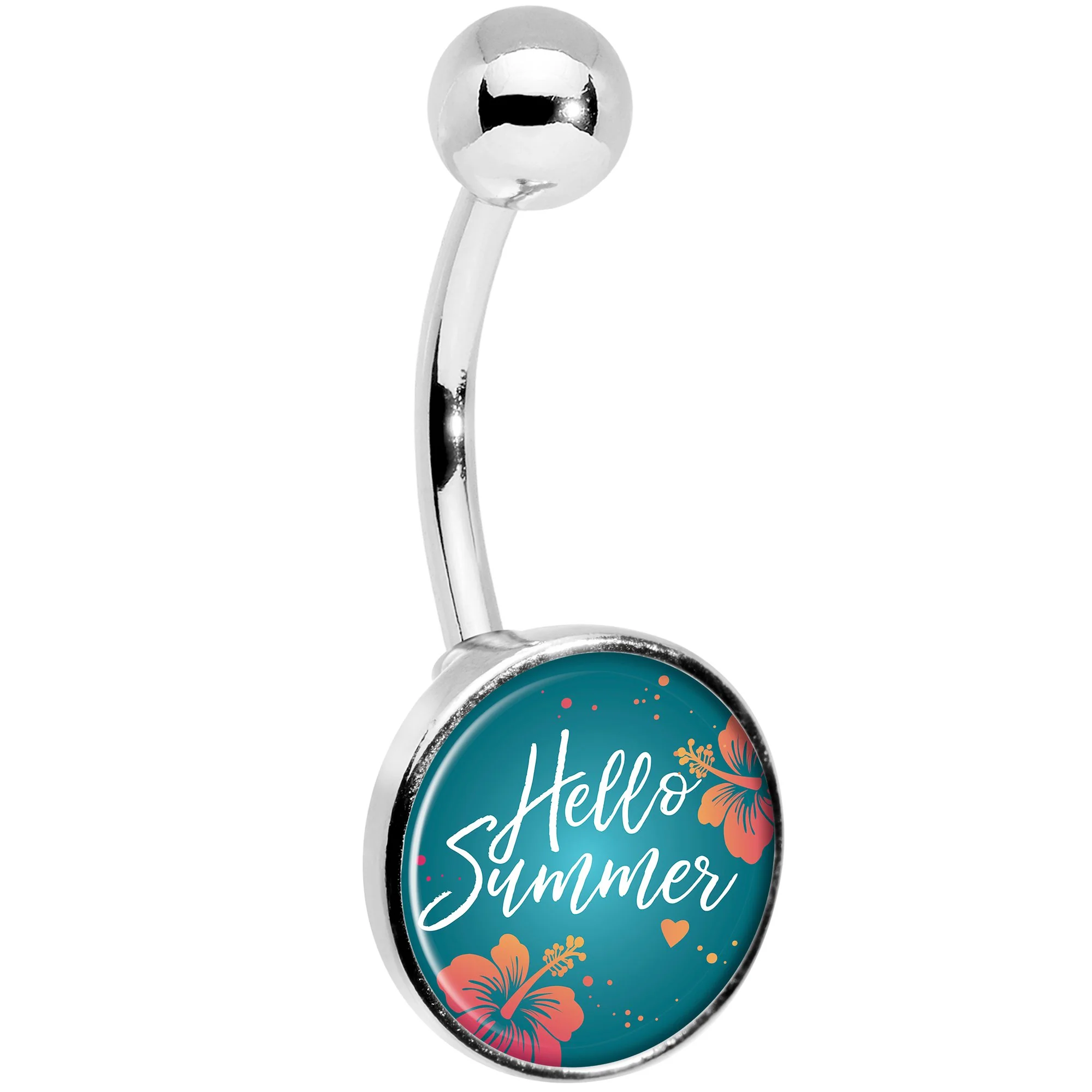Floral Hello Summer Belly Ring - Image 3
