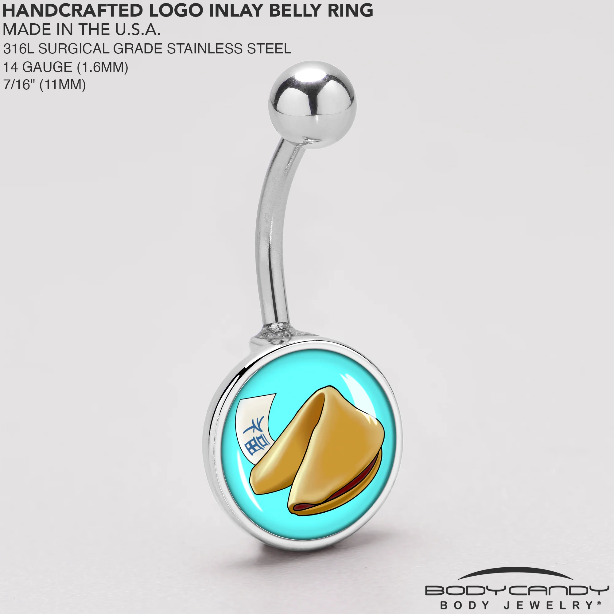 Fortune Cookie Belly Ring by Onyx O - Image 5