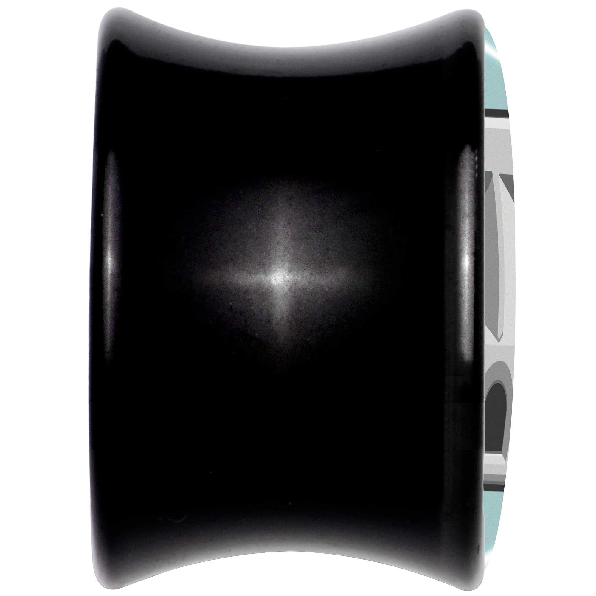 0G Frowning Plug OutletBlack Acrylic Saddle Plug Set by Onyx O - Image 5