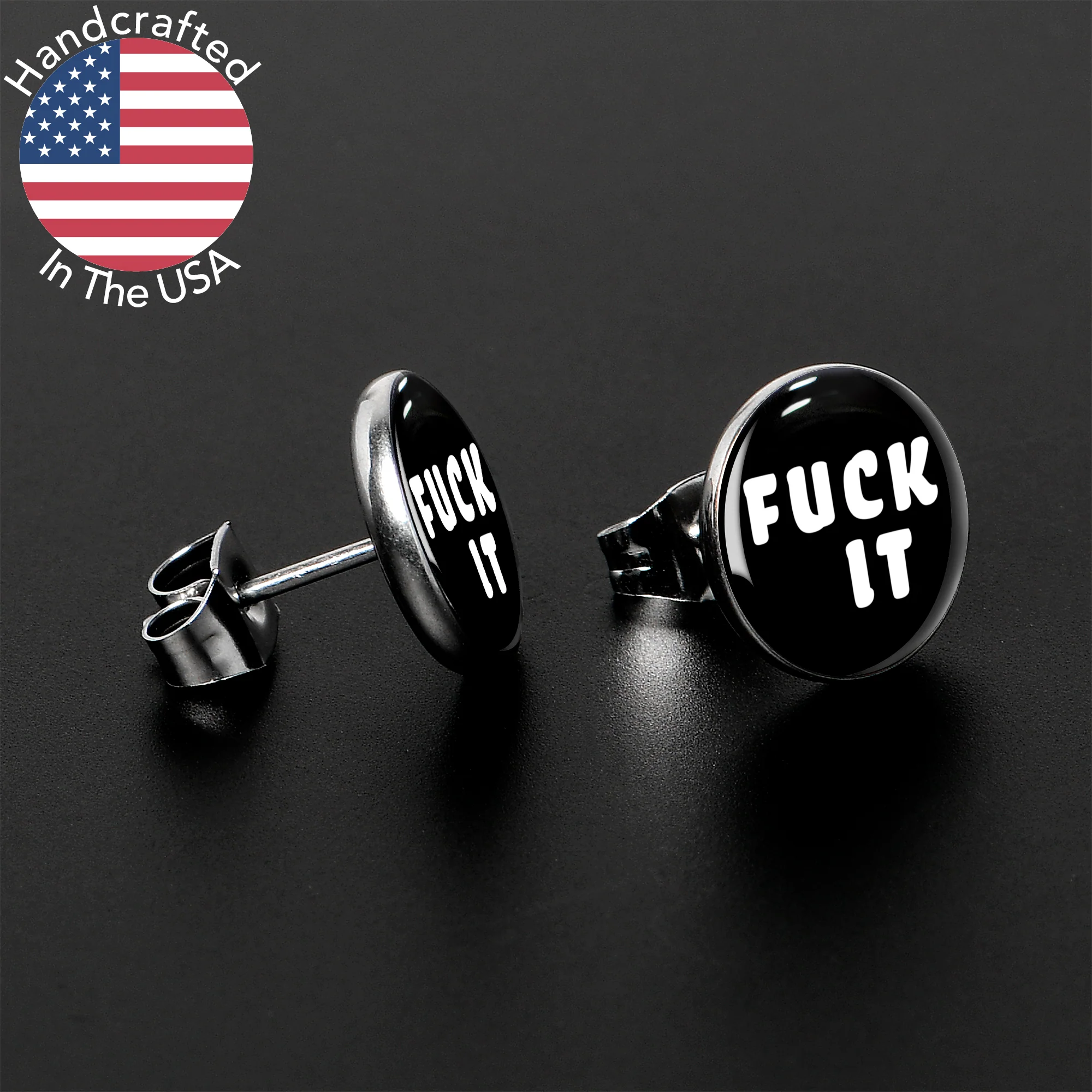 F*ck It Stud Earrings - Image 3