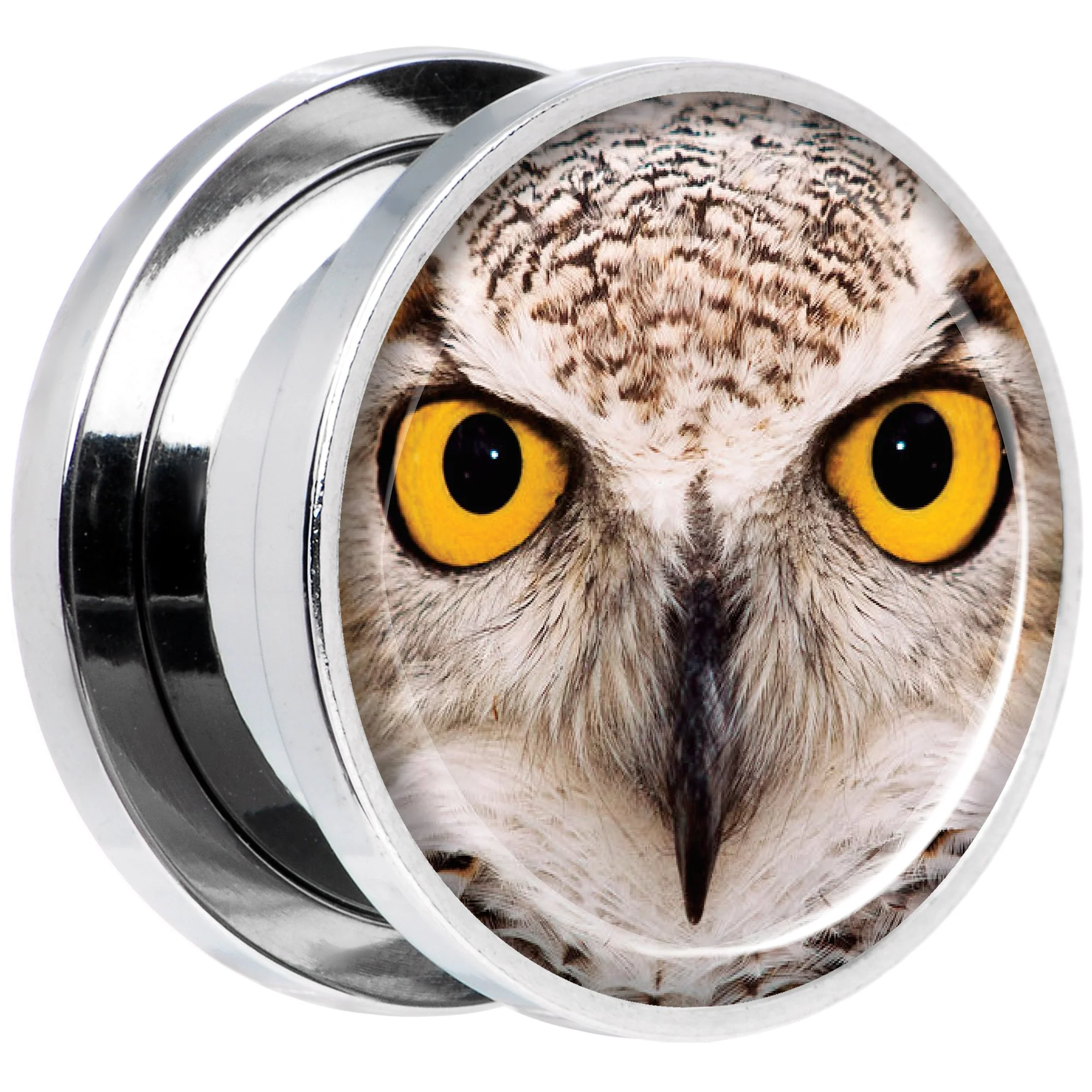 Full Color Owl Steel Screw Fit Plug Set 5/8 - Image 2