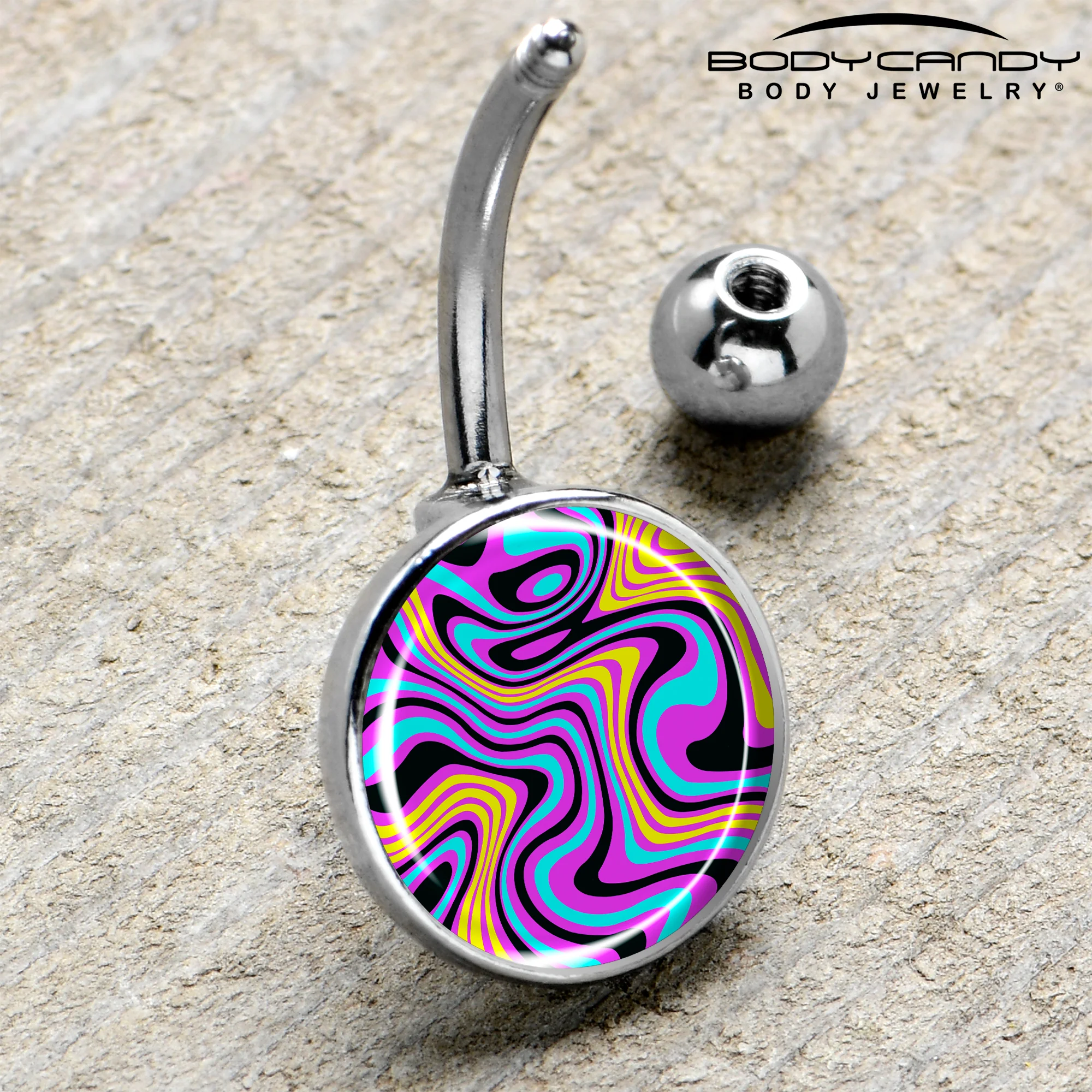 Funky Swirls Belly Ring by Onyx O - Image 4