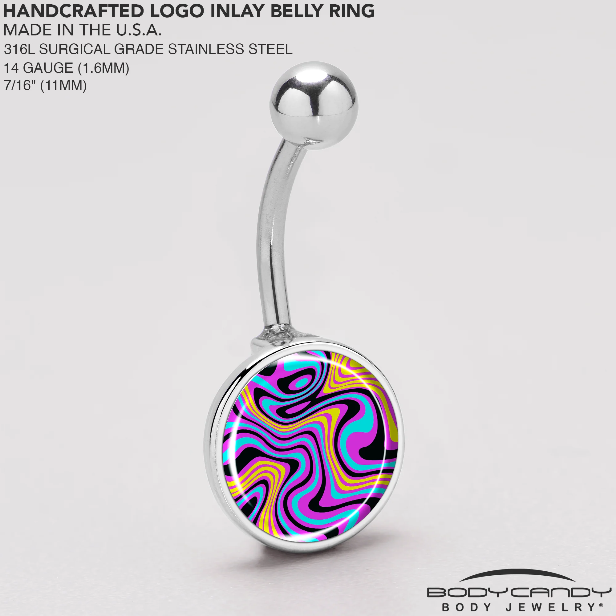 Funky Swirls Belly Ring by Onyx O - Image 5