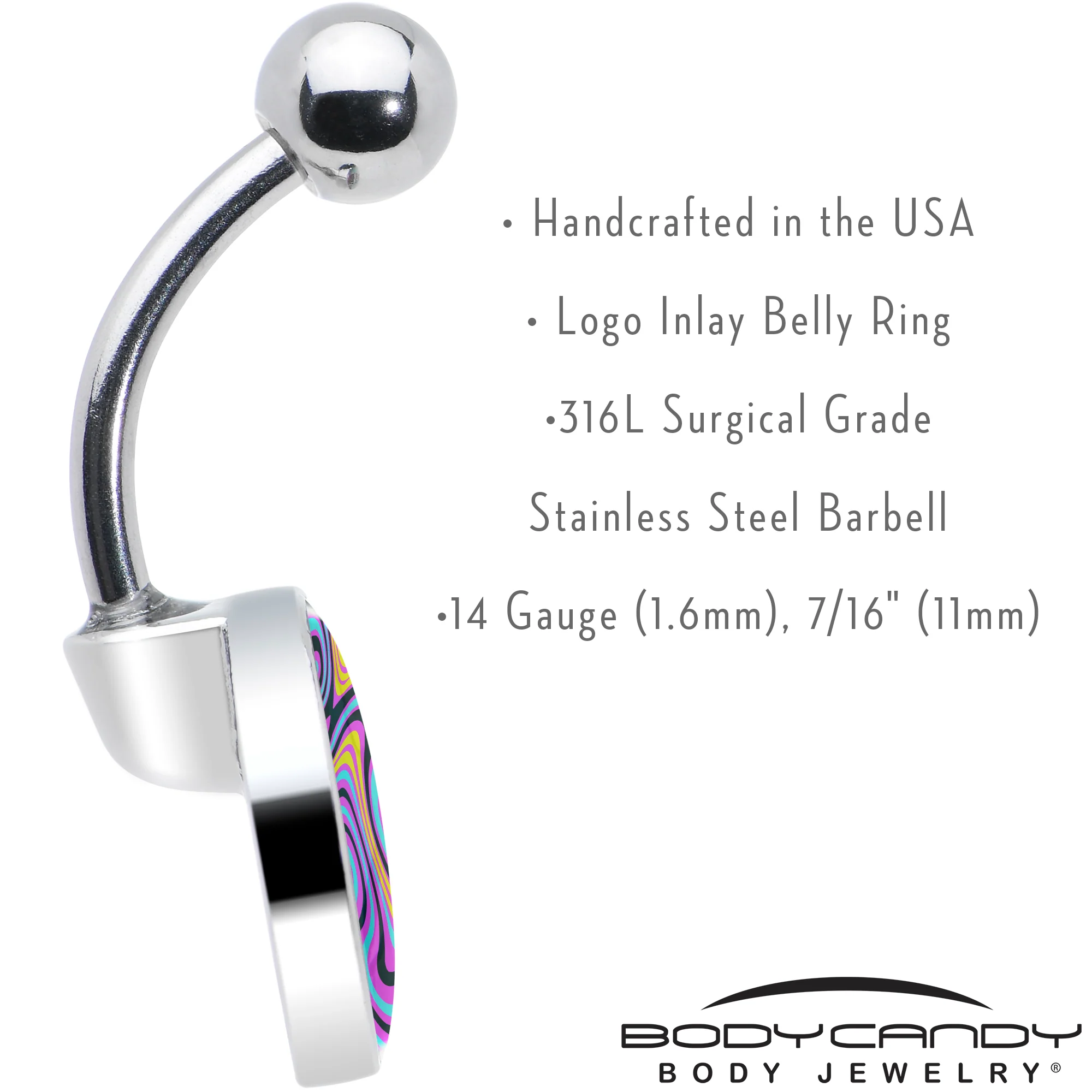 Funky Swirls Belly Ring by Onyx O - Image 7