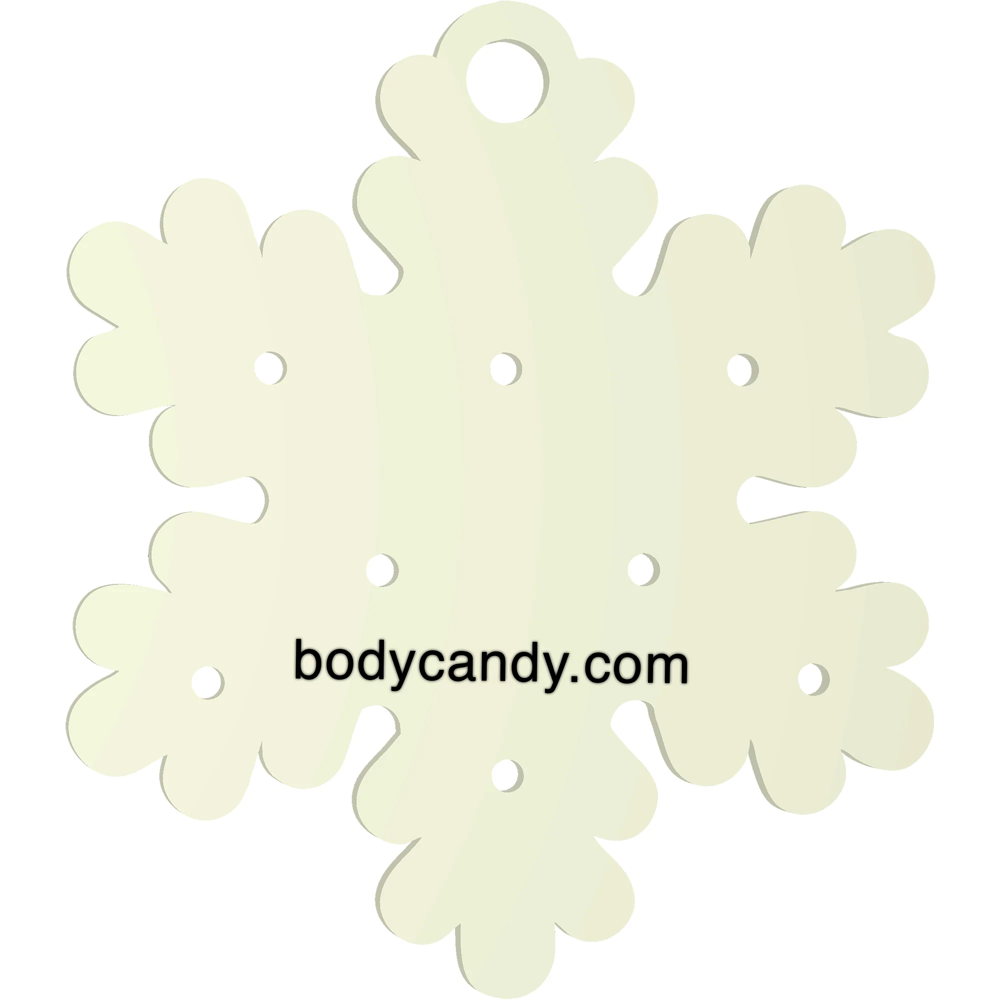 Glow in the Dark Christmas Ornament Travel Flat Back Earring Palette