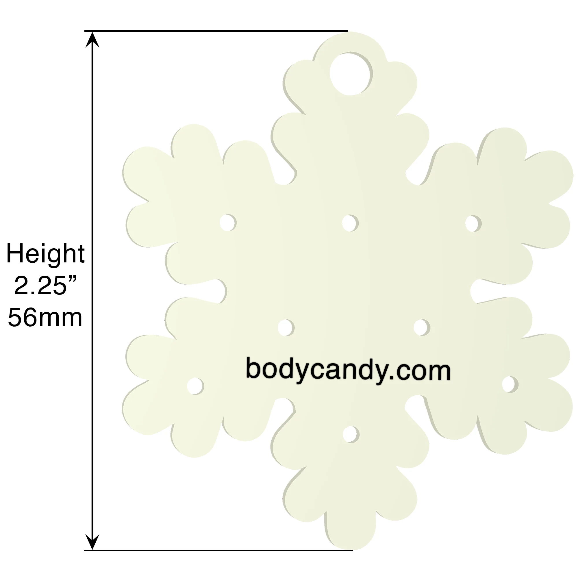 Glow in the Dark Christmas Ornament Travel Flat Back Earring Palette - Image 2