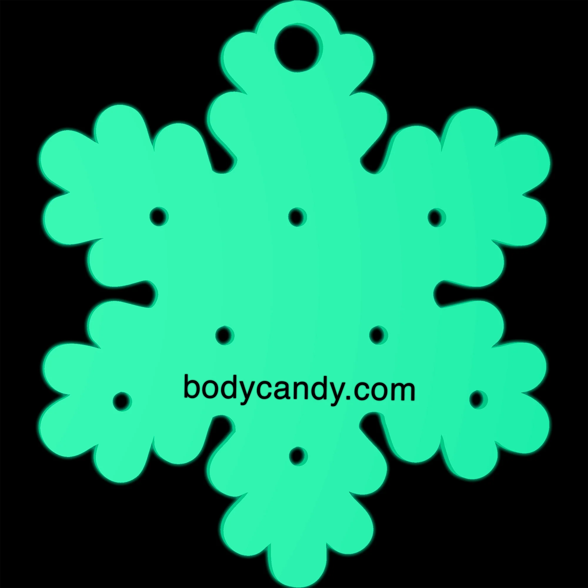 Glow in the Dark Christmas Ornament Travel Flat Back Earring Palette - Image 5