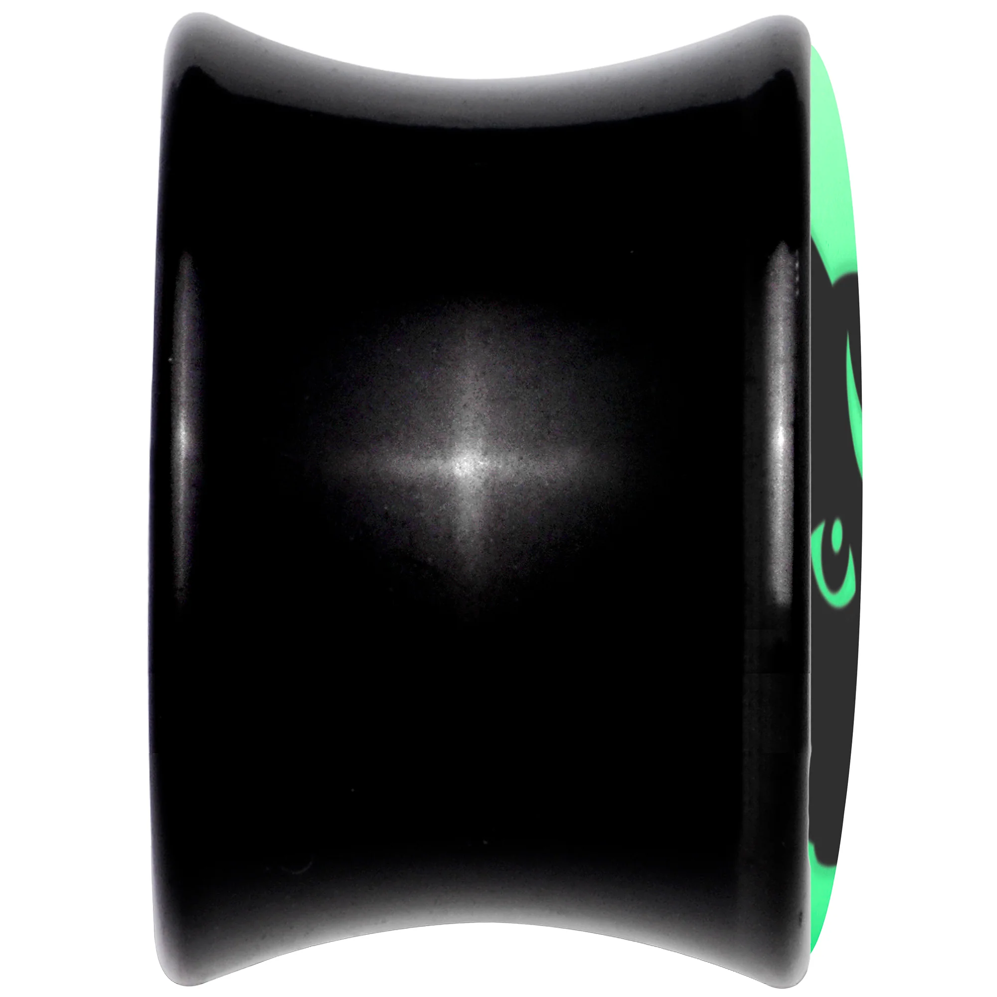 Glow in the Dark Mystic Kitty Cat Black Acrylic Saddle Plug Set by Onyx O - Image 6