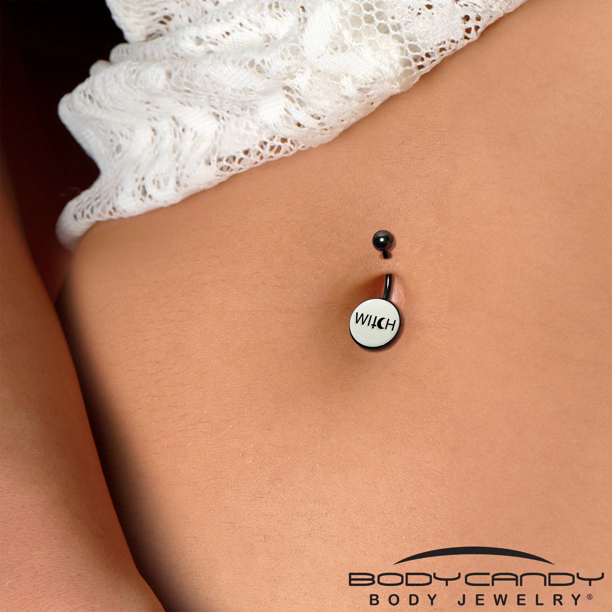 Glow in the Dark Mystical Witch Belly Ring by Onyx O - Image 4