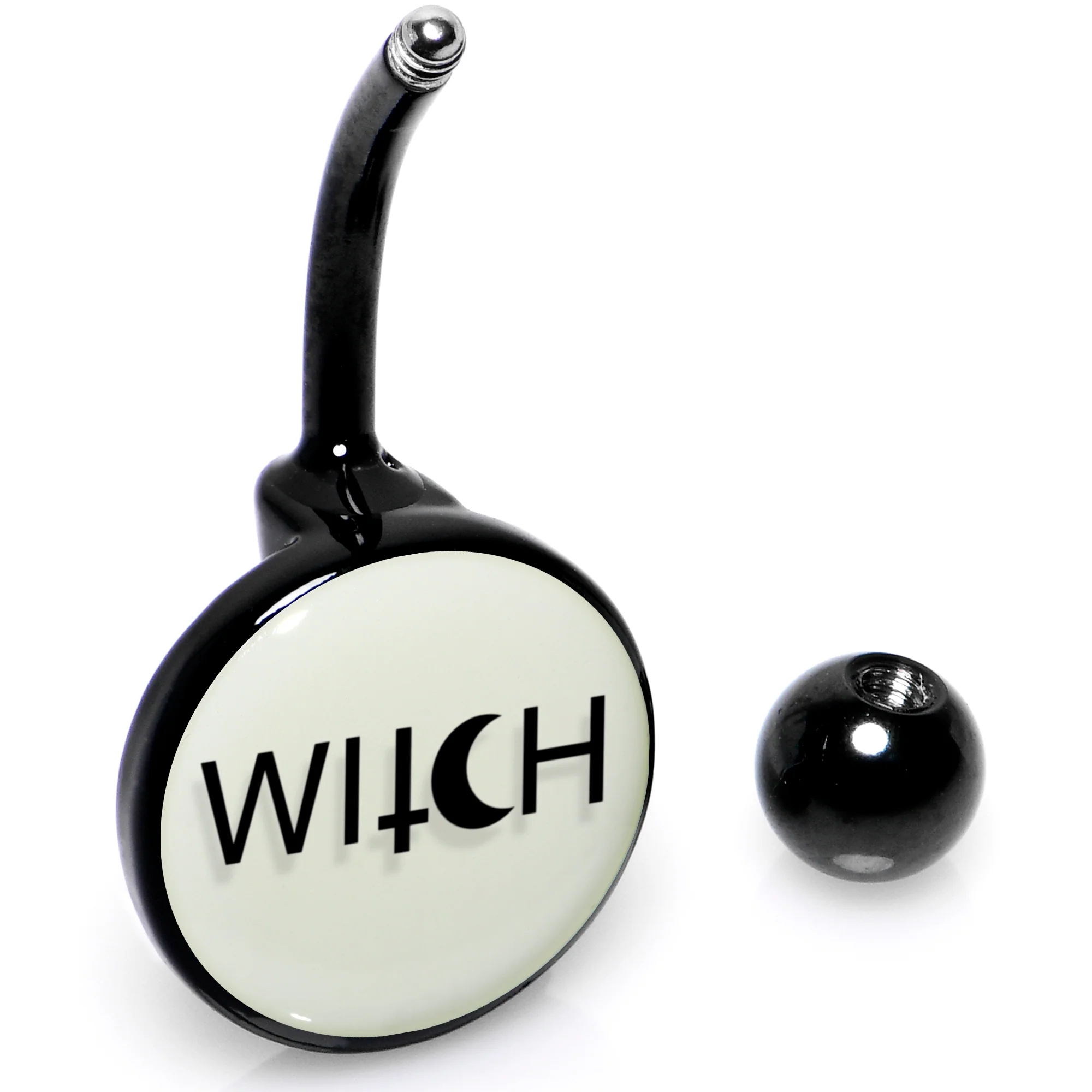 Glow in the Dark Mystical Witch Belly Ring by Onyx O - Image 5