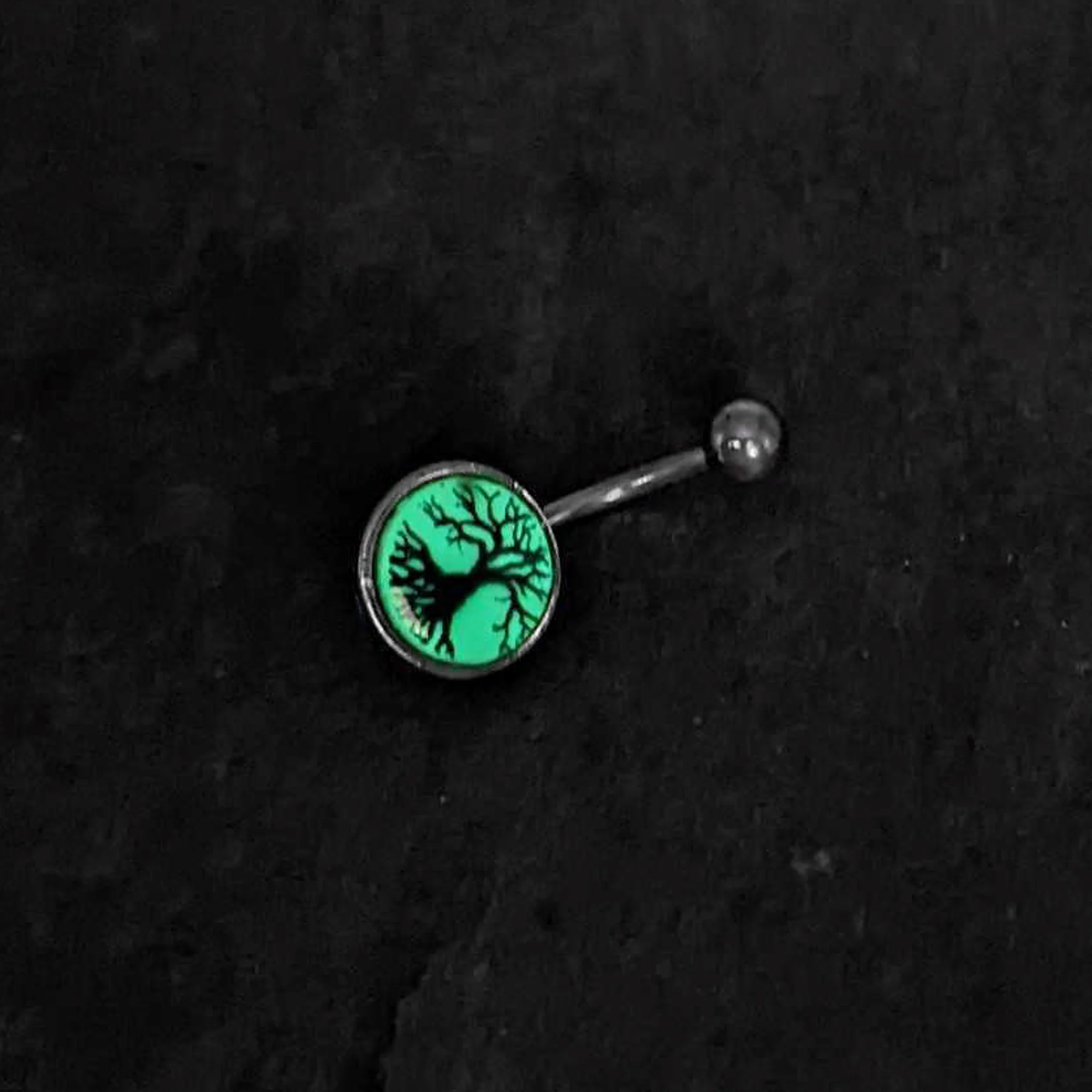 Glow in the Dark Tree of Life Belly Ring by Onyx O - Image 7