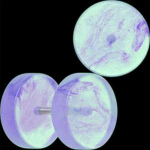 Glow in the Dark Two Tone Cheater Plug Set - Image 7