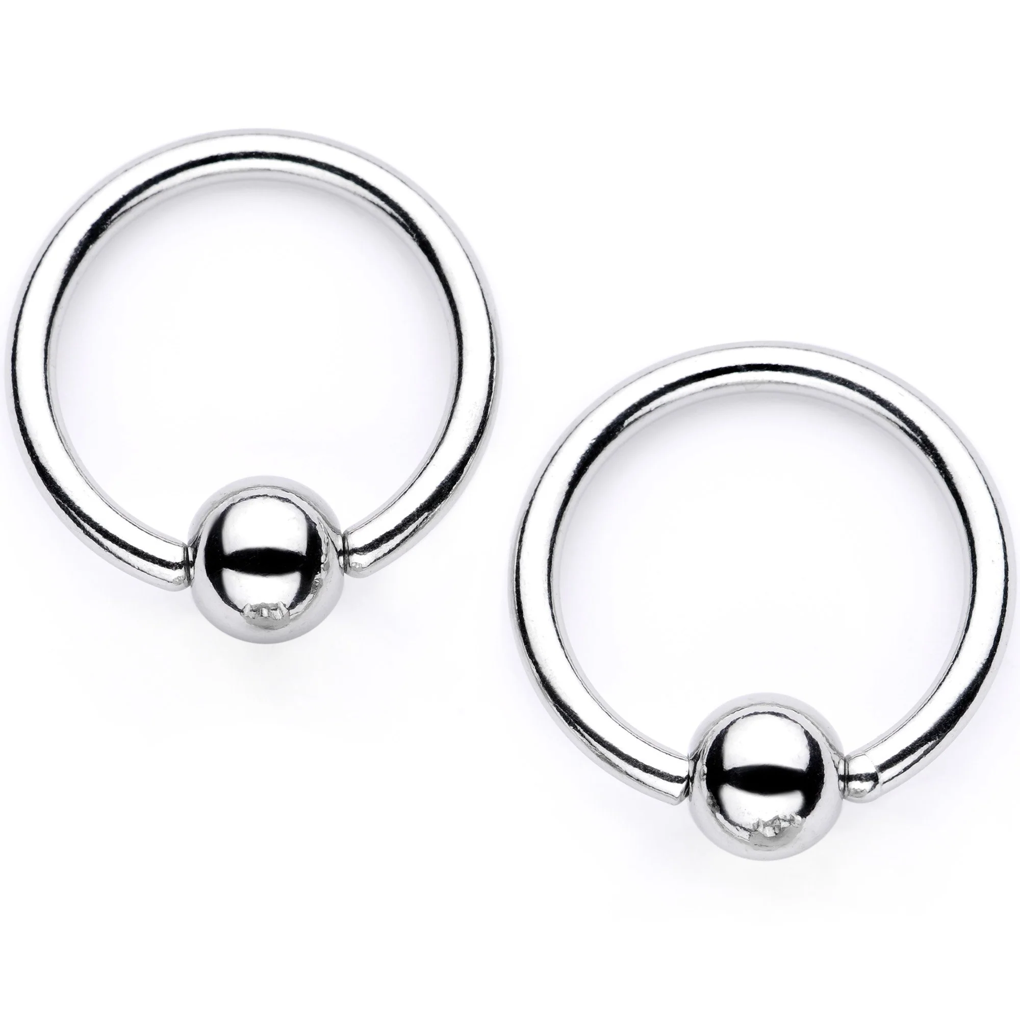 14G Green Gem Supernova Captive Ring Barbell Nipple Ring Set - Image 3