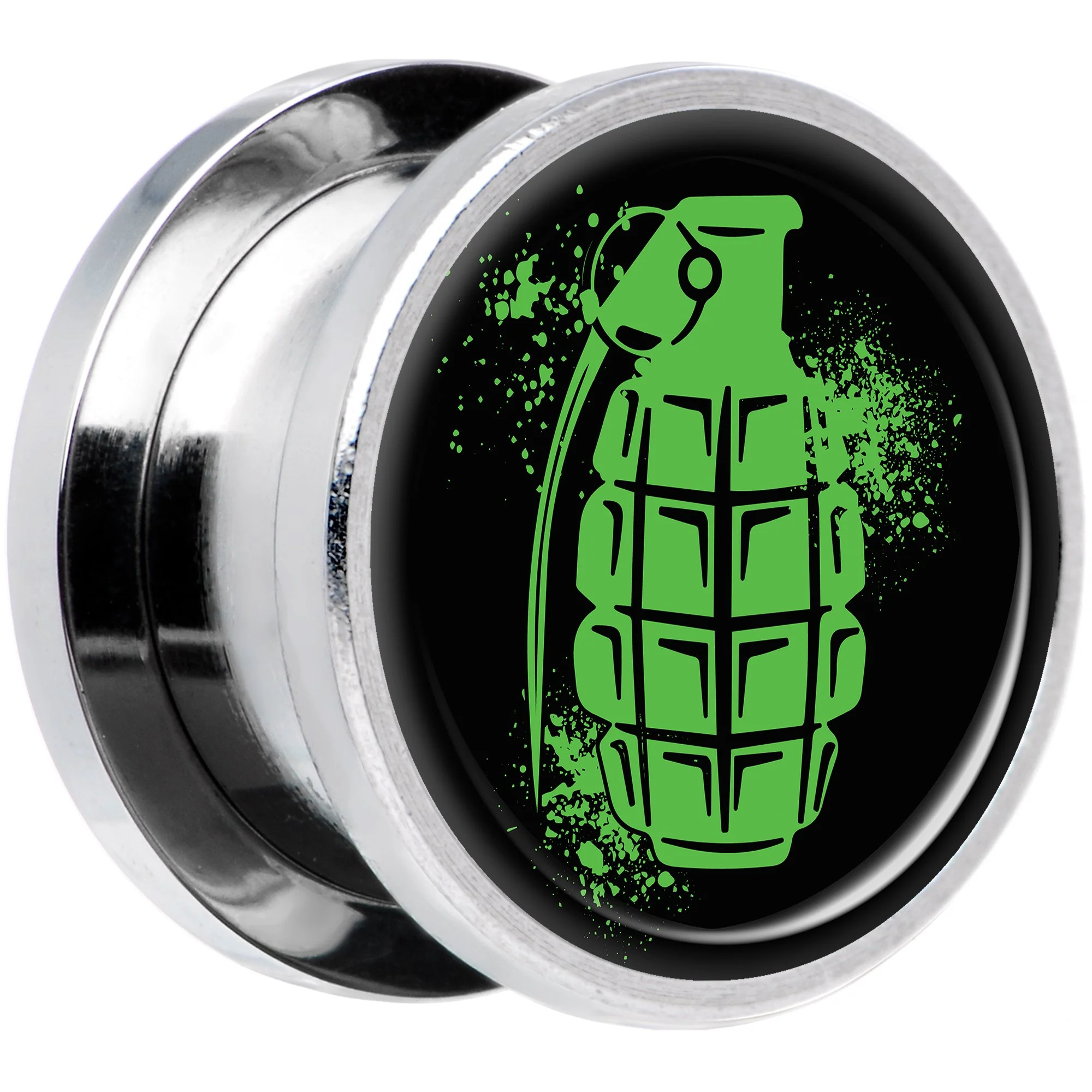 Green Grenade Steel Screw Fit Plug Set 9/16 - Image 2