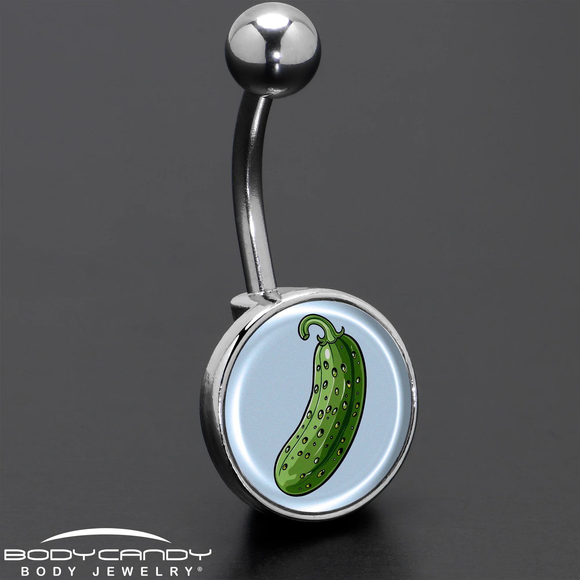 Green Pickle Belly Ring by Onyx O - Image 8
