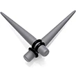 Grey Matte Acrylic Straight Taper Set 2G to 00G - Image 11
