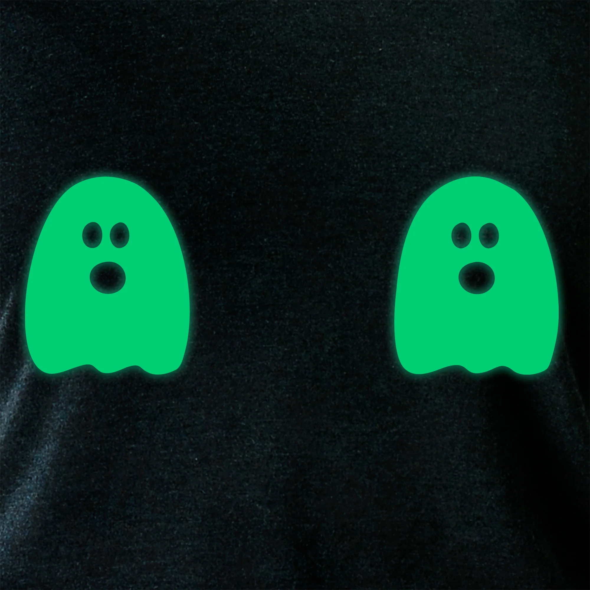 Halloween Glow in the Dark Ghost Boobies Tee Tapered Long Sleeve Hoodie - Image 10