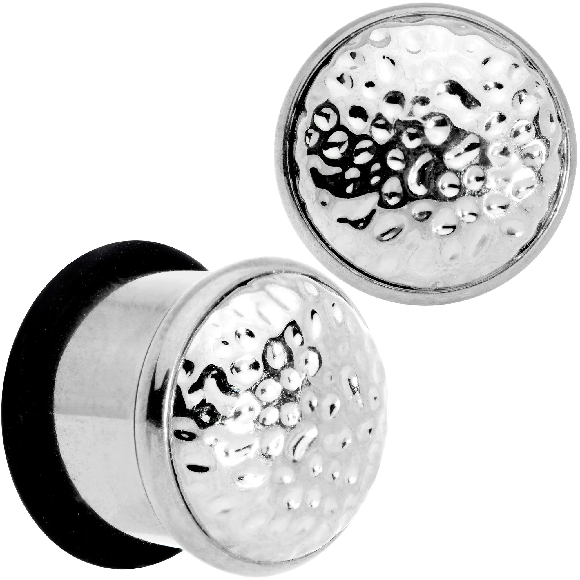 Hammered Finish Single Flare Plug Set 6mm to 16mm Sizes - Image 9