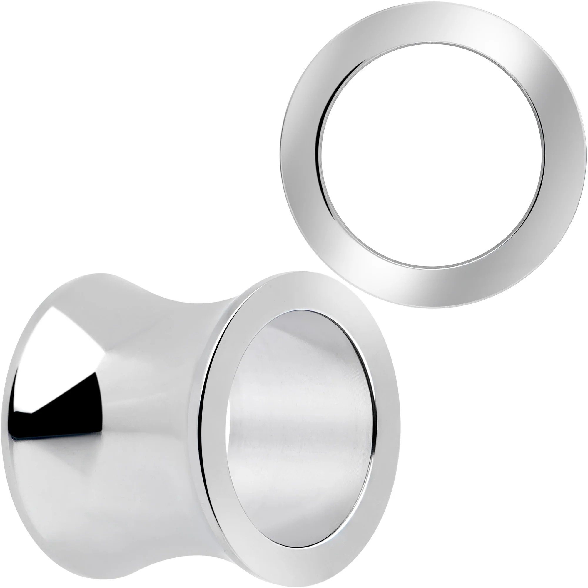 Hand Polished Thick Double Flare Tunnel Plug Set 6mm to 25mm - Image 8