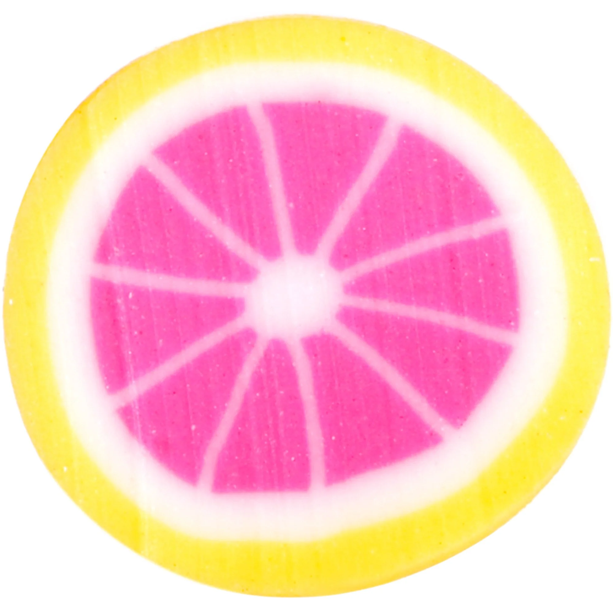Handcrafted 1/4 5/16 Bioplast Juicy Grapefruit Push In Cartilage Earring - Image 2