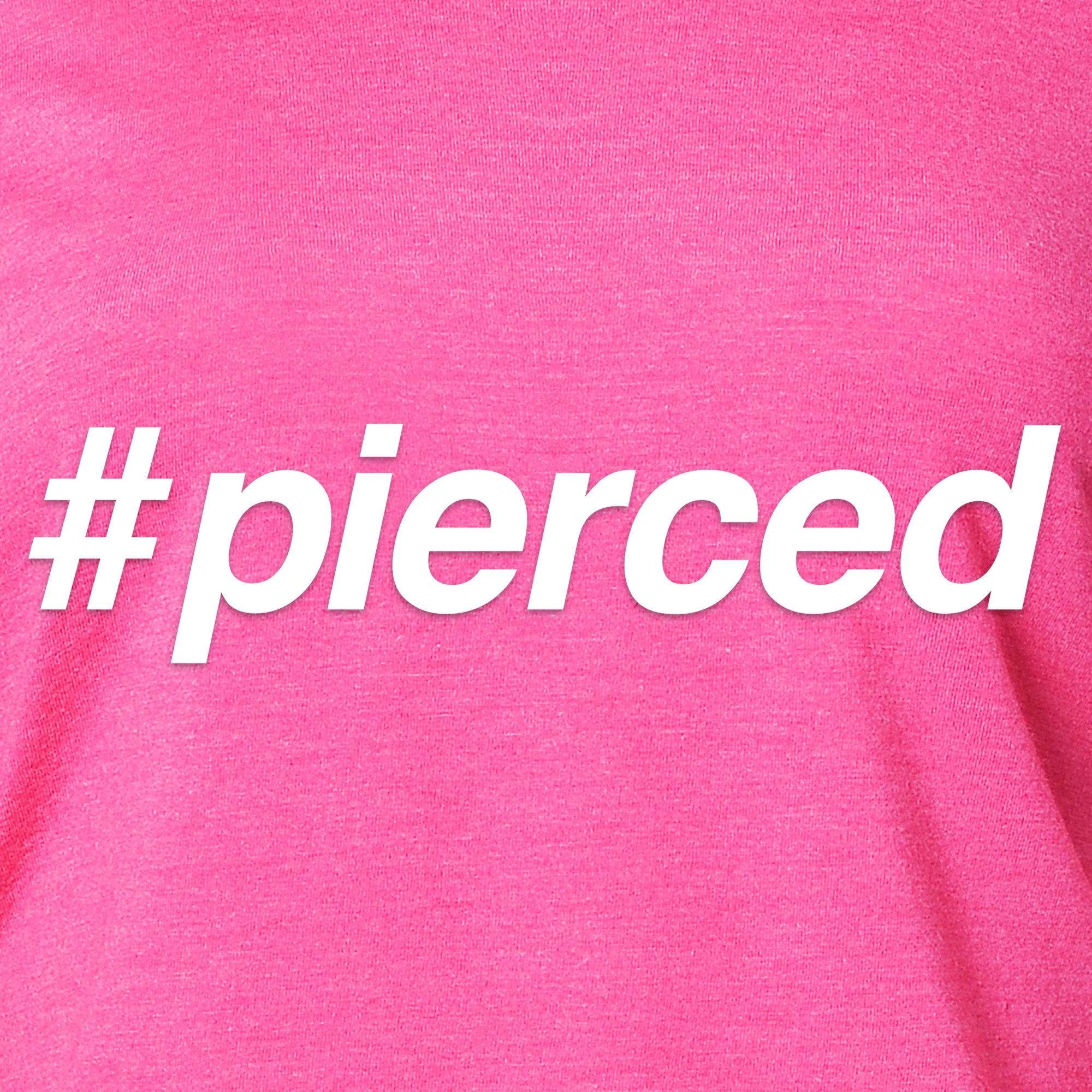 hashtag pierced Black Tapered Long Sleeve Hoodie - Image 3
