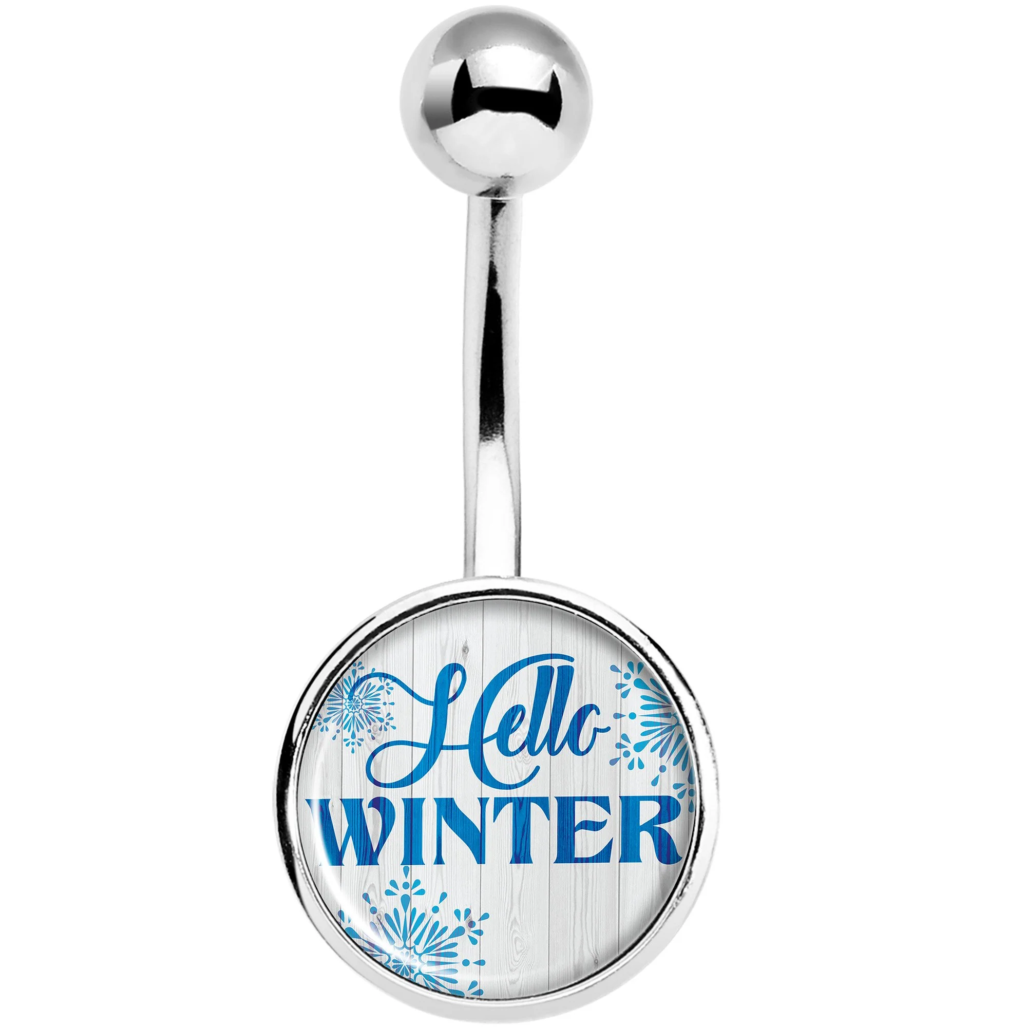 Hello Winter Snowflake Belly Ring - Image 2