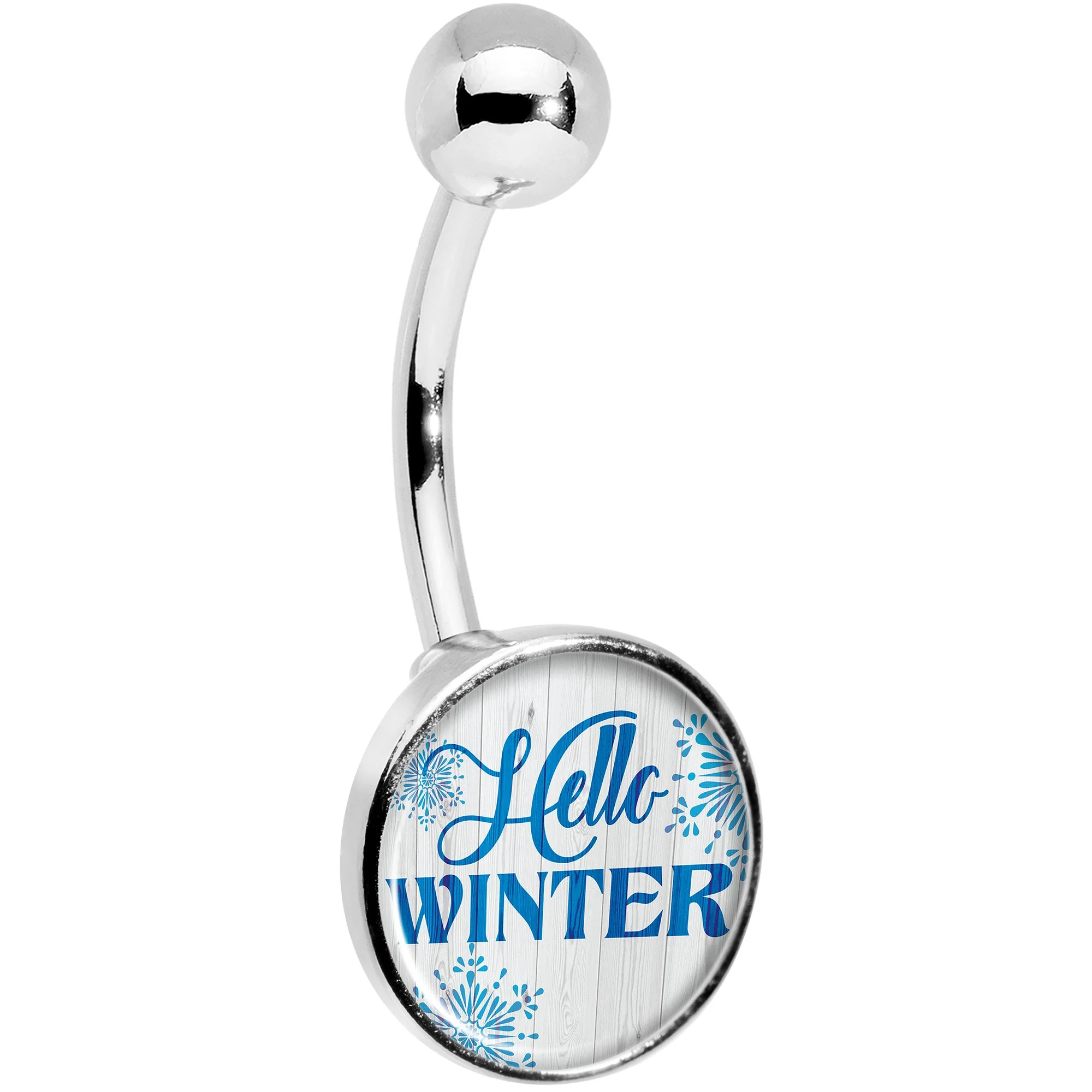 Hello Winter Snowflake Belly Ring - Image 3