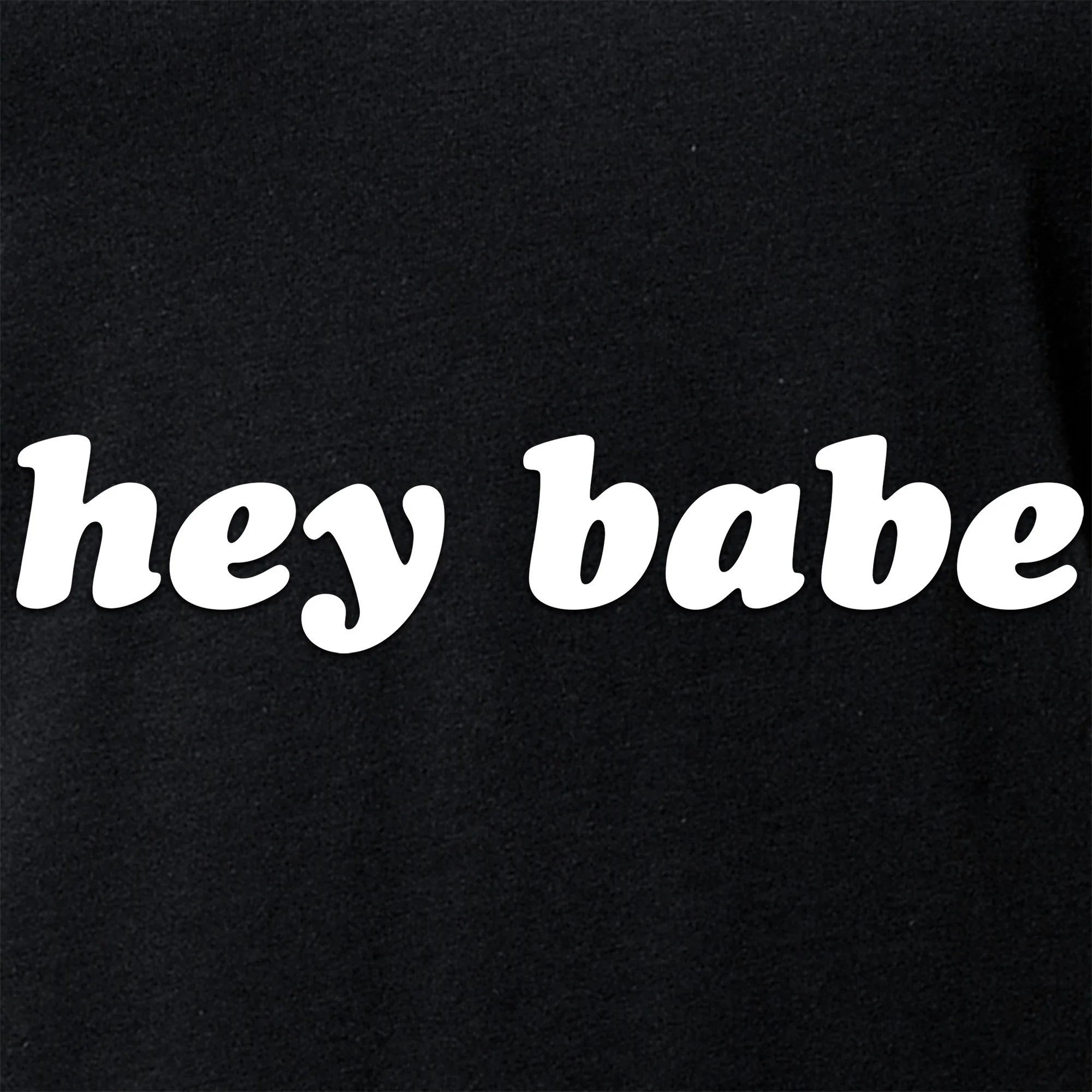 Hey Babe Tapered V-Neck Tee Shirt - Image 5
