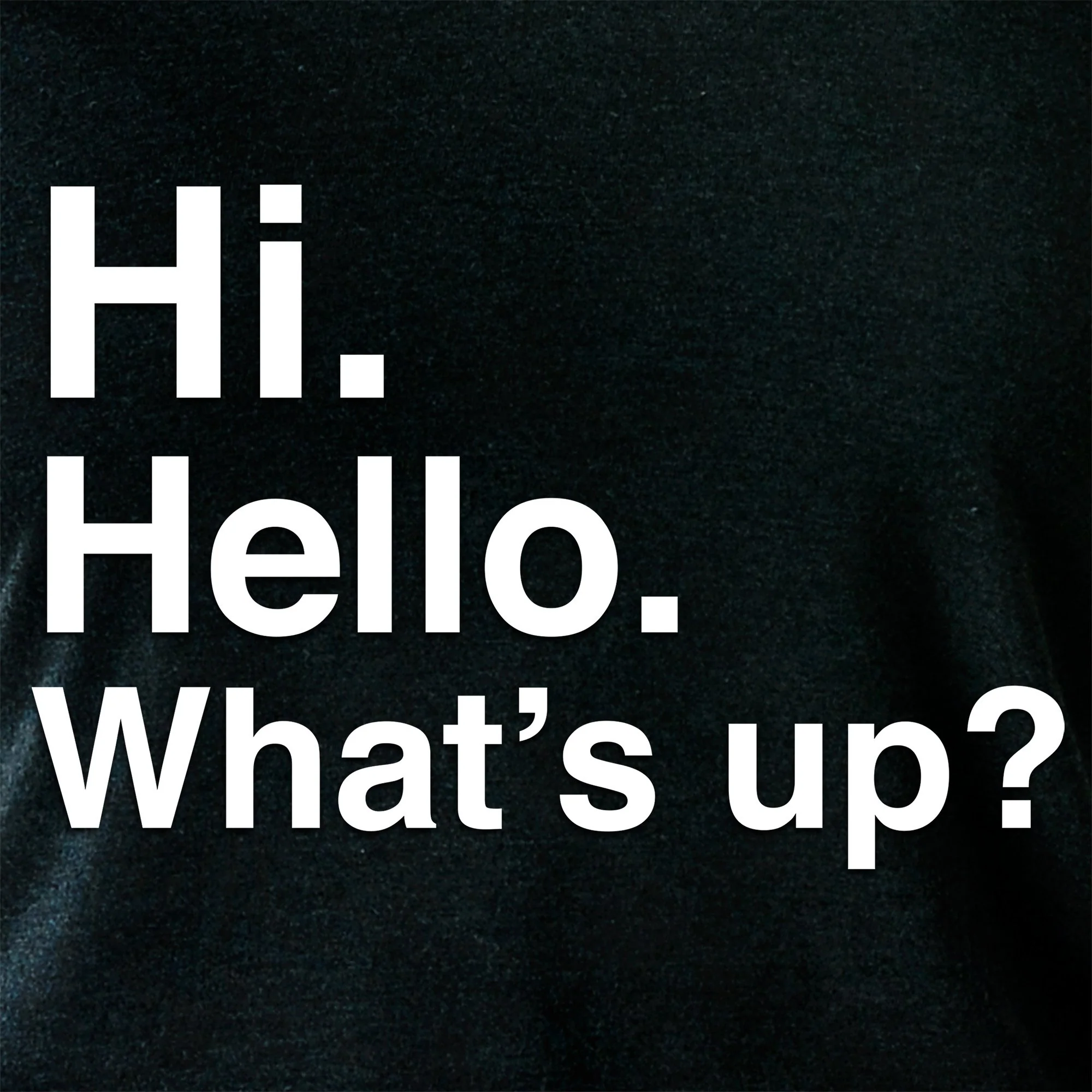 Hi. Hello. What's up? Tapered Long Sleeve Hoodie - Image 5
