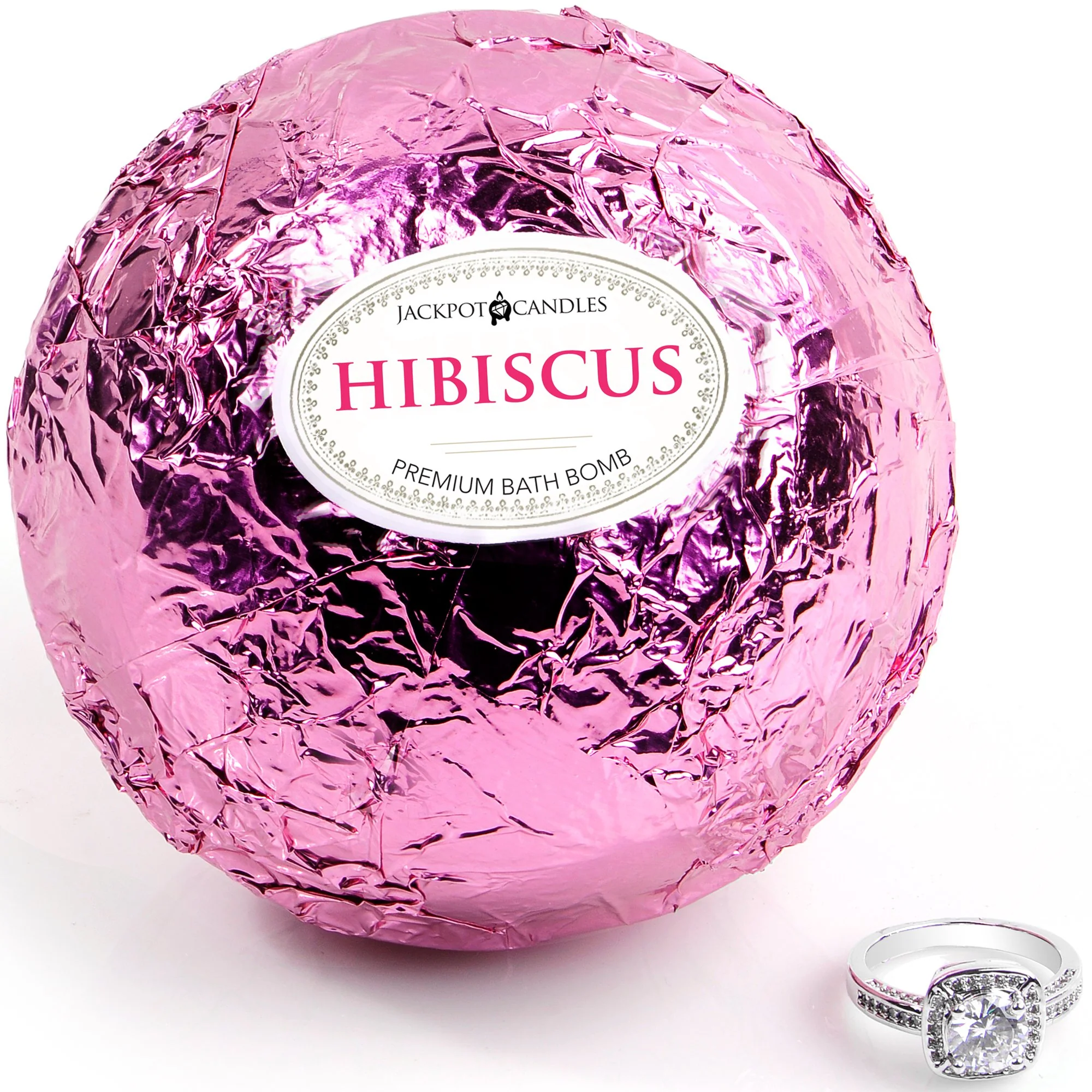 Hibiscus Bath Bomb with Jewelry Ring Inside - Image 6