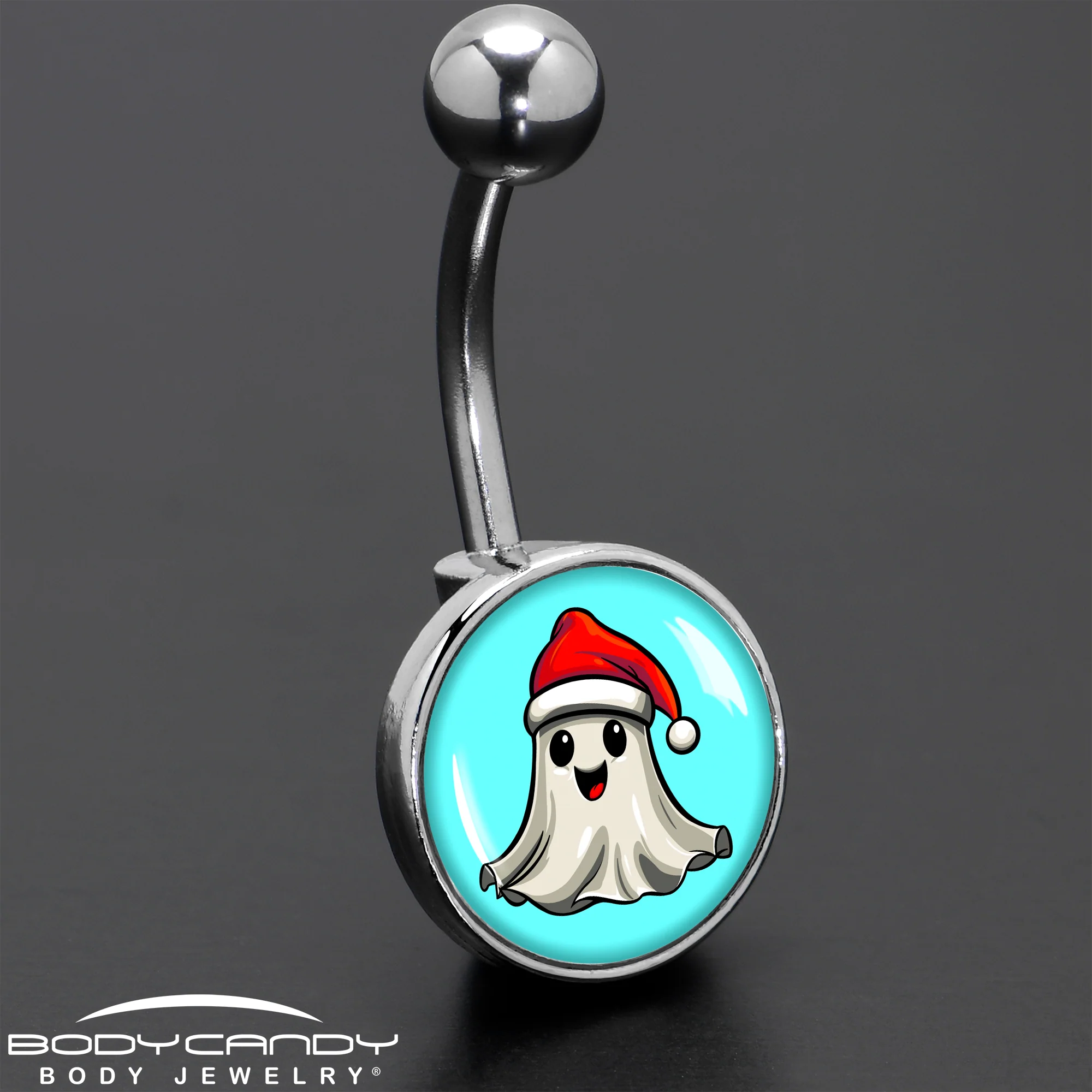 Holiday Christmas Spirit Ghost Belly Ring by Onyx O - Image 7