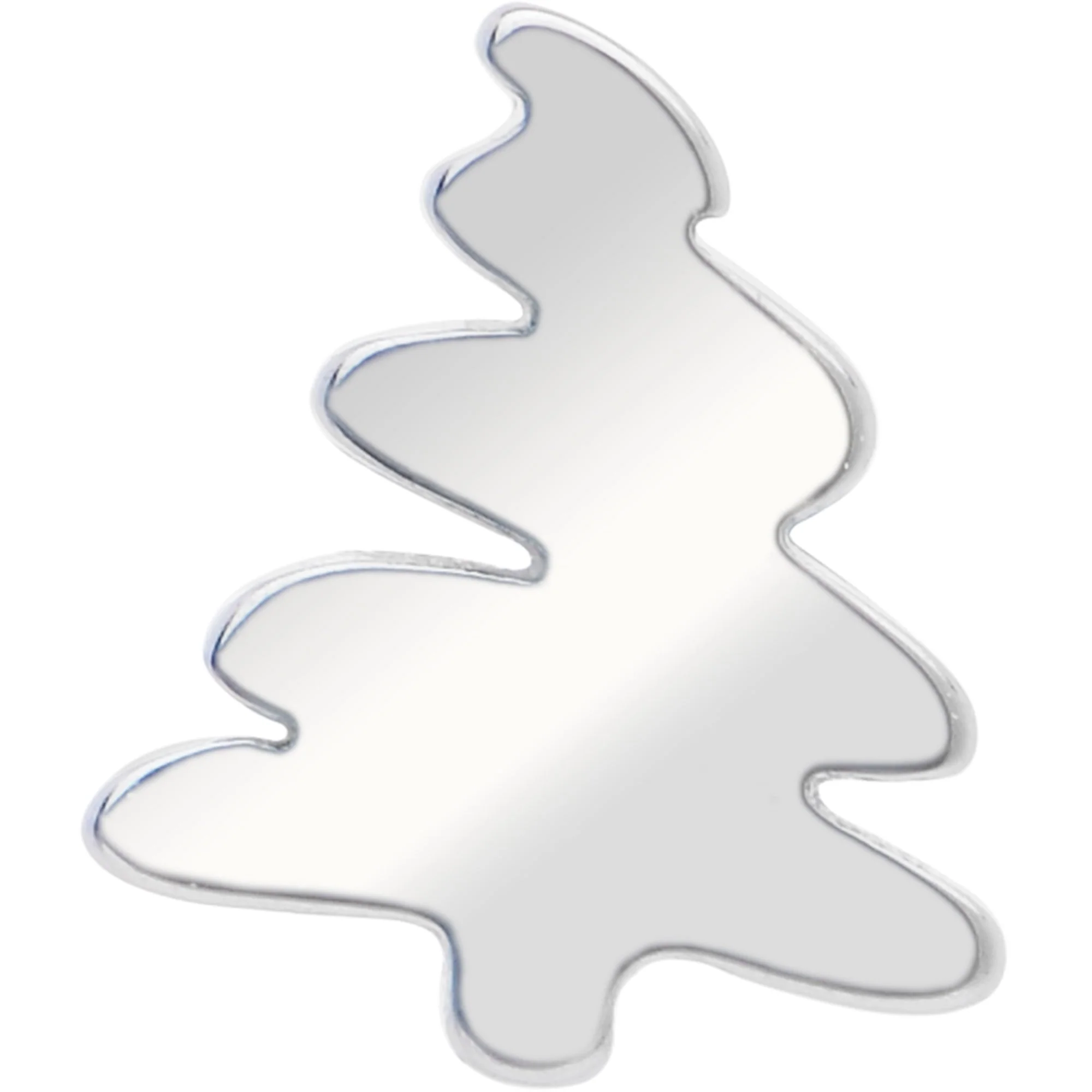 Holiday Christmas Tree 18G Titanium Threadless Push In Nose Ring Stud - Image 4