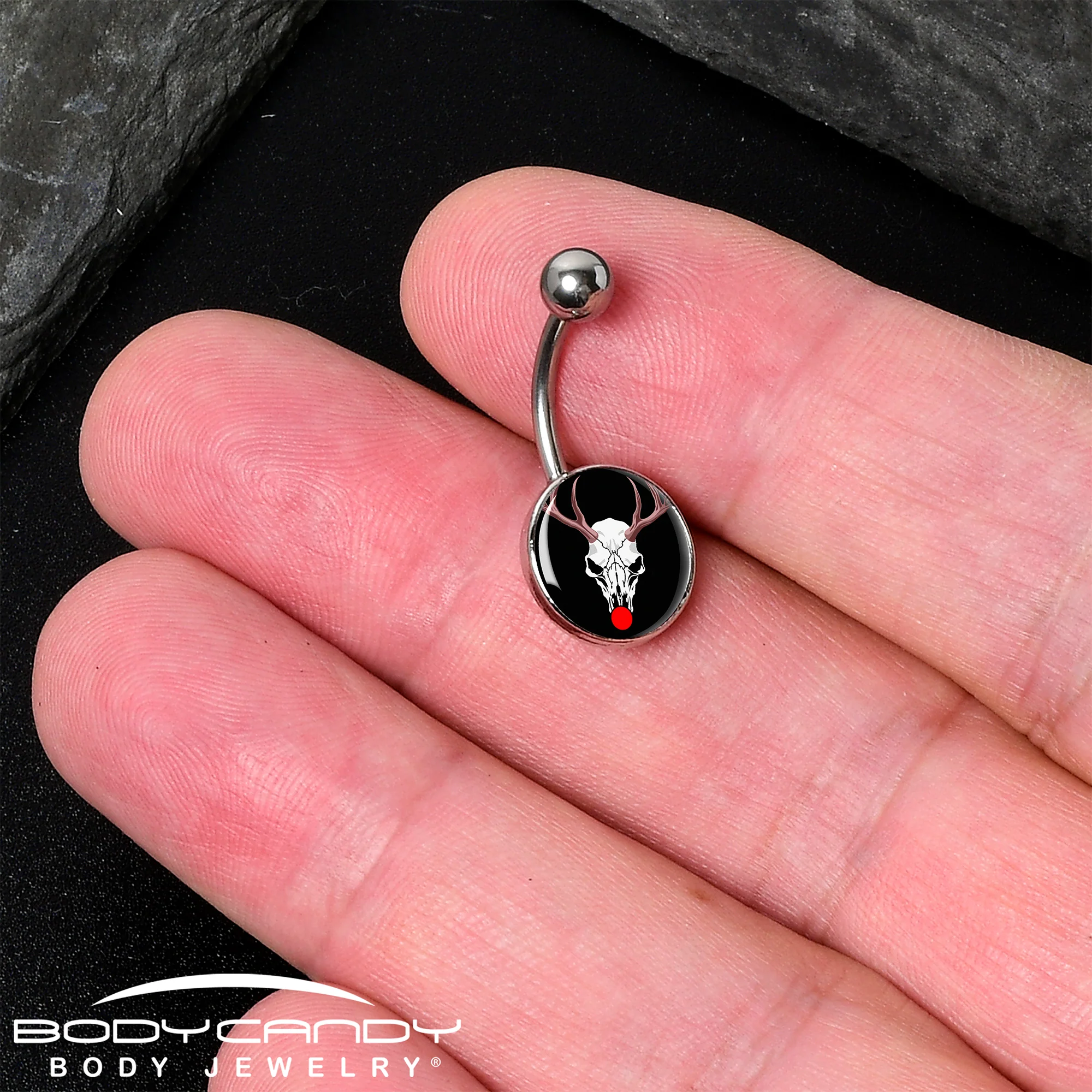 Holiday Dead Nosed Reindeer Belly Ring by Onyx O - Image 2