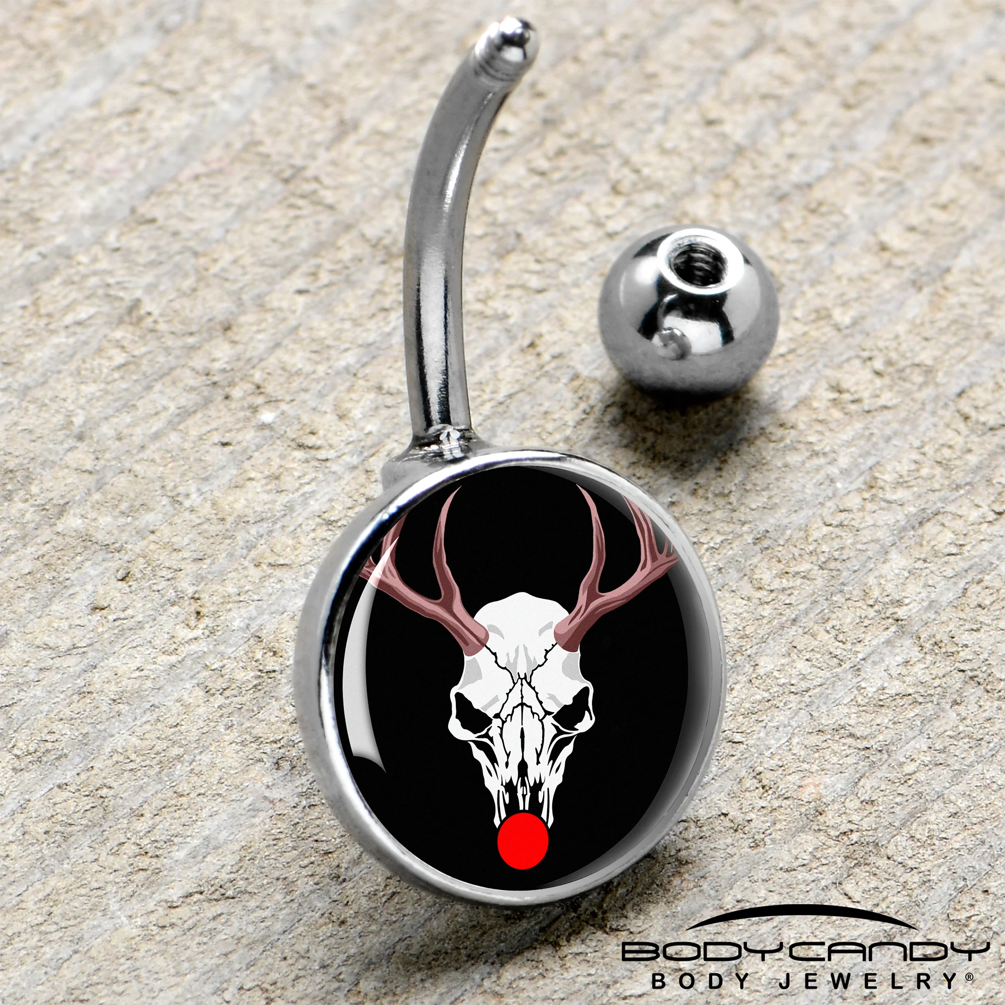 Holiday Dead Nosed Reindeer Belly Ring by Onyx O - Image 4