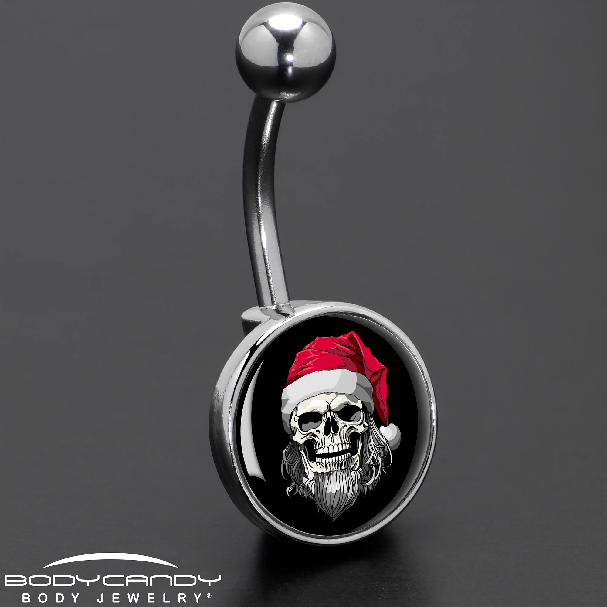 Holiday Skeleton Santa Claus Belly Ring by Onyx O - Image 7