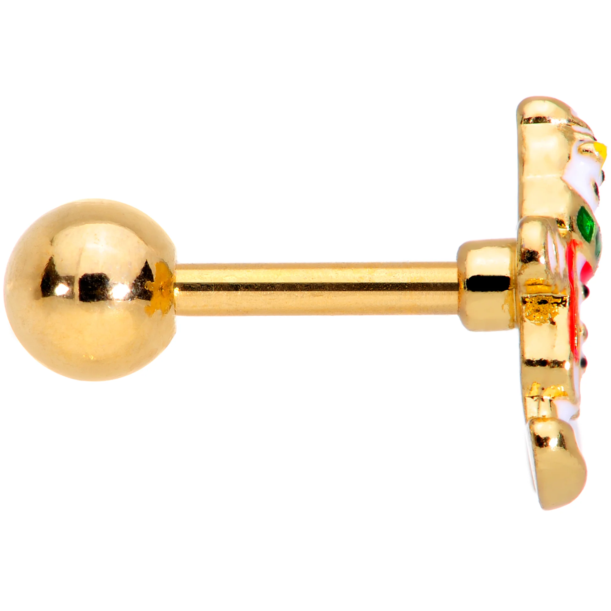 Holiday Snowman Santa Tragus Cartilage Earring - Image 3