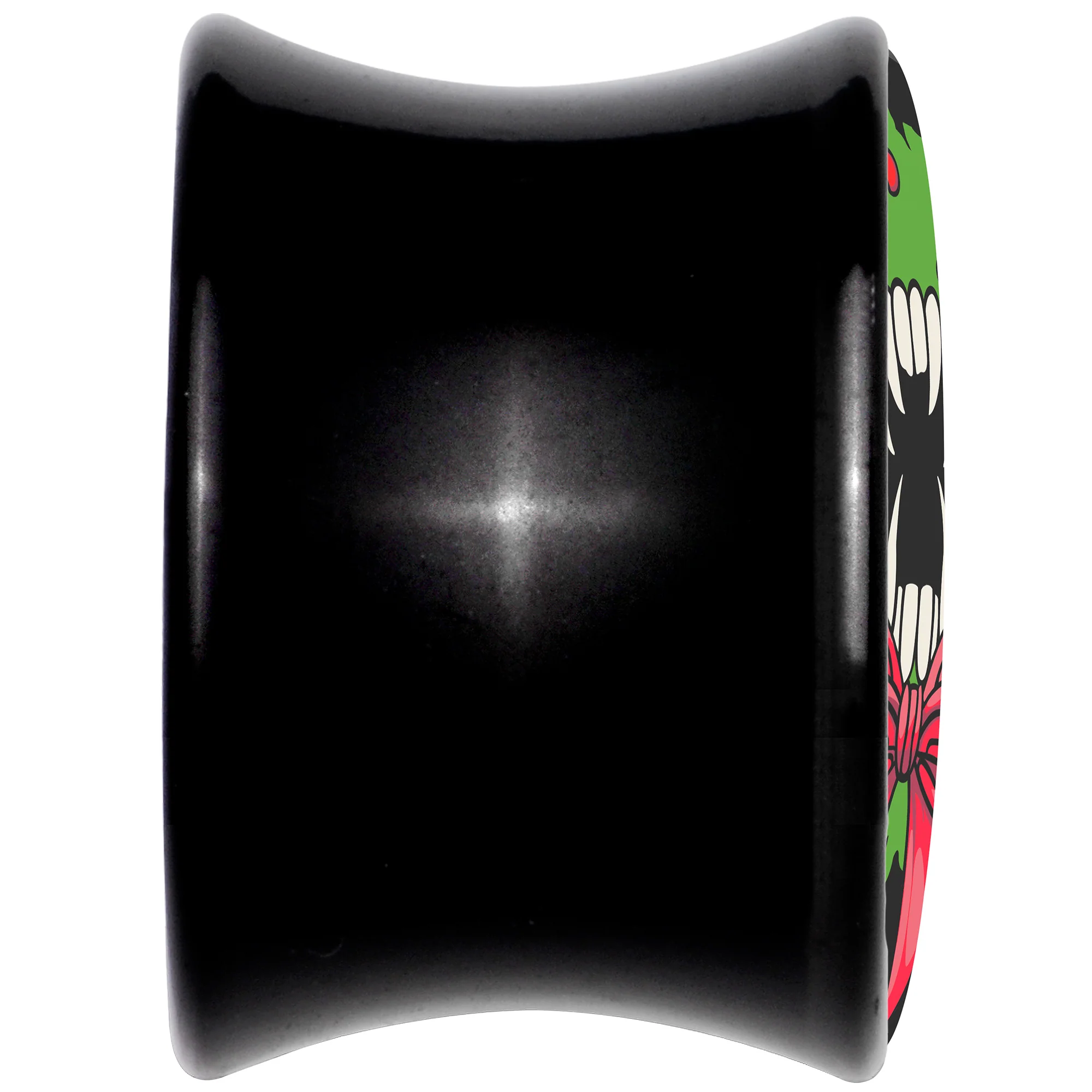 Holiday Vampire Wreath Black Acrylic Saddle Plug Set by Onyx O - Image 2