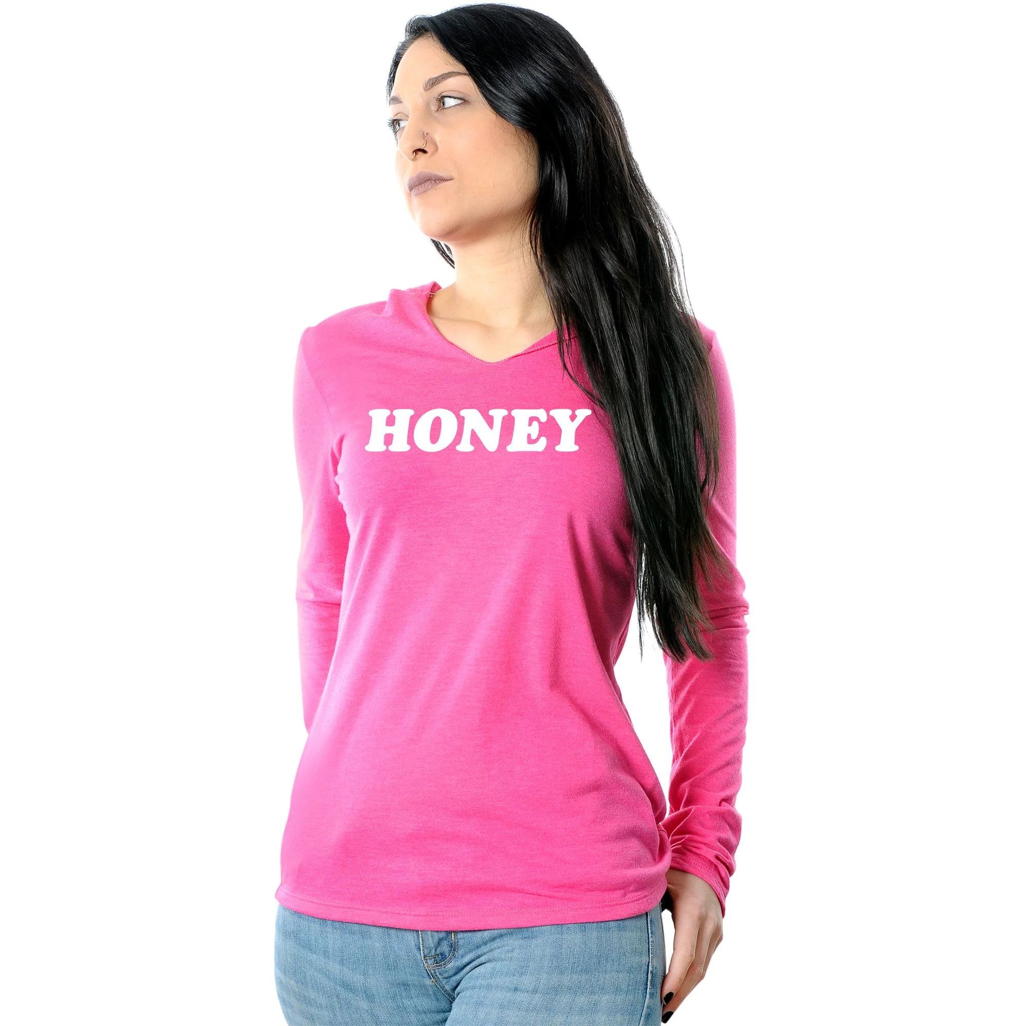 Honey Black Long Sleeve Hoodie - Image 10