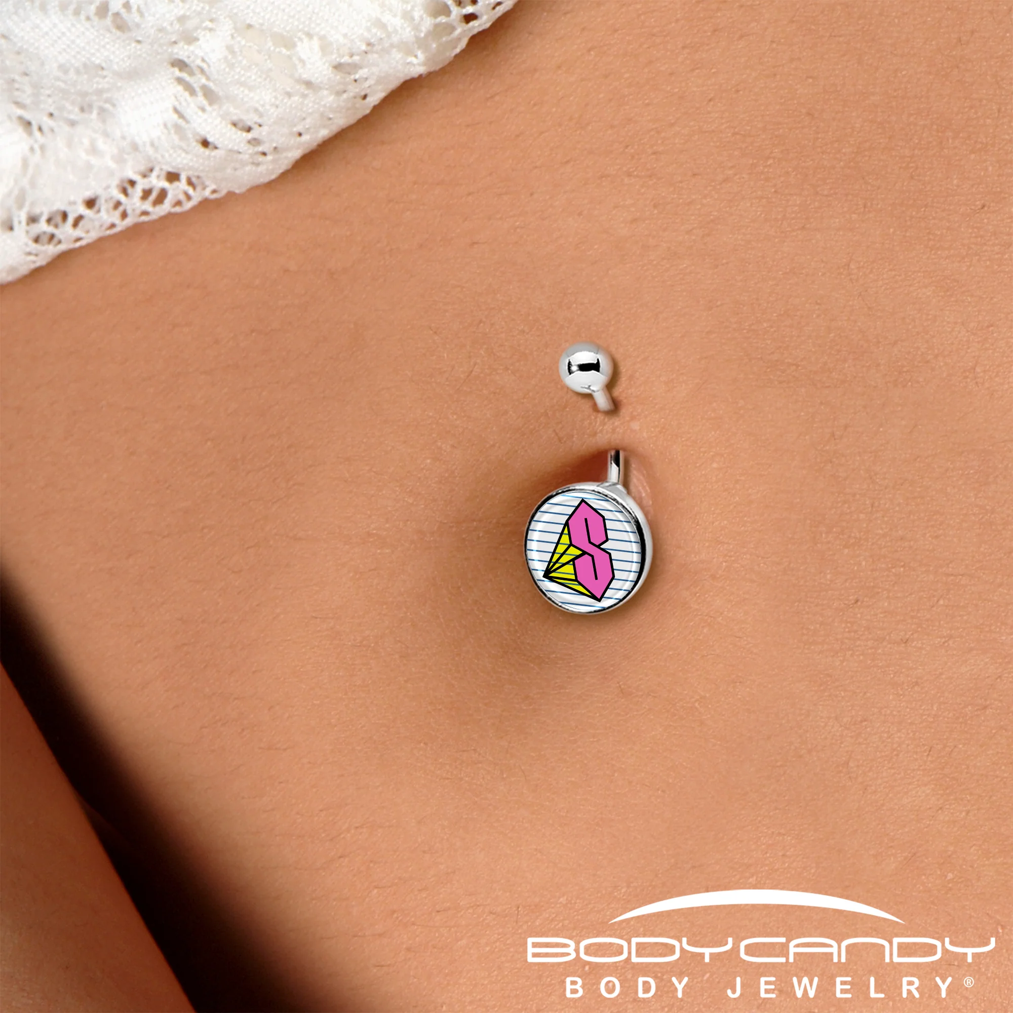 Hot Pink Cool S Belly Ring by Onyx O - Image 3