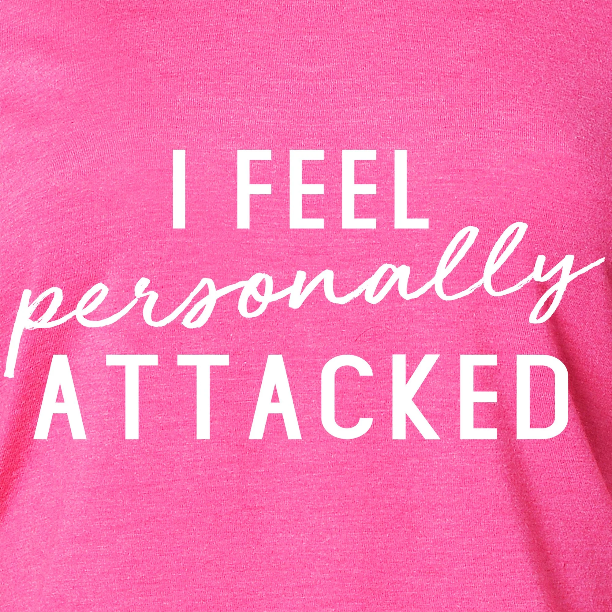 I feel personally attacked Black Tapered Long Sleeve Hoodie - Image 2