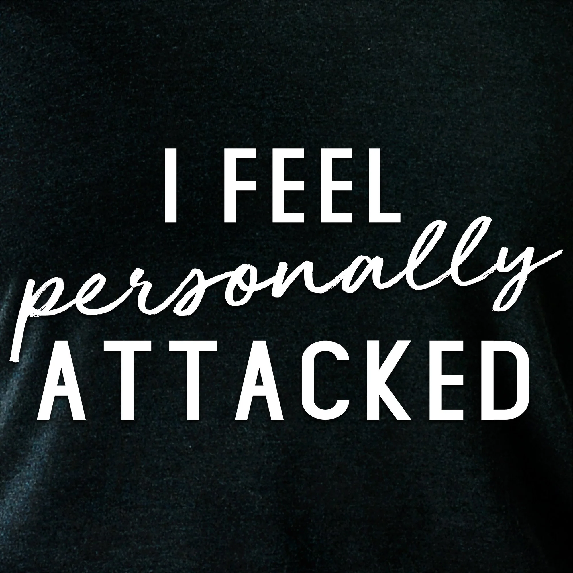 I feel personally attacked Black Tapered Long Sleeve Hoodie - Image 5