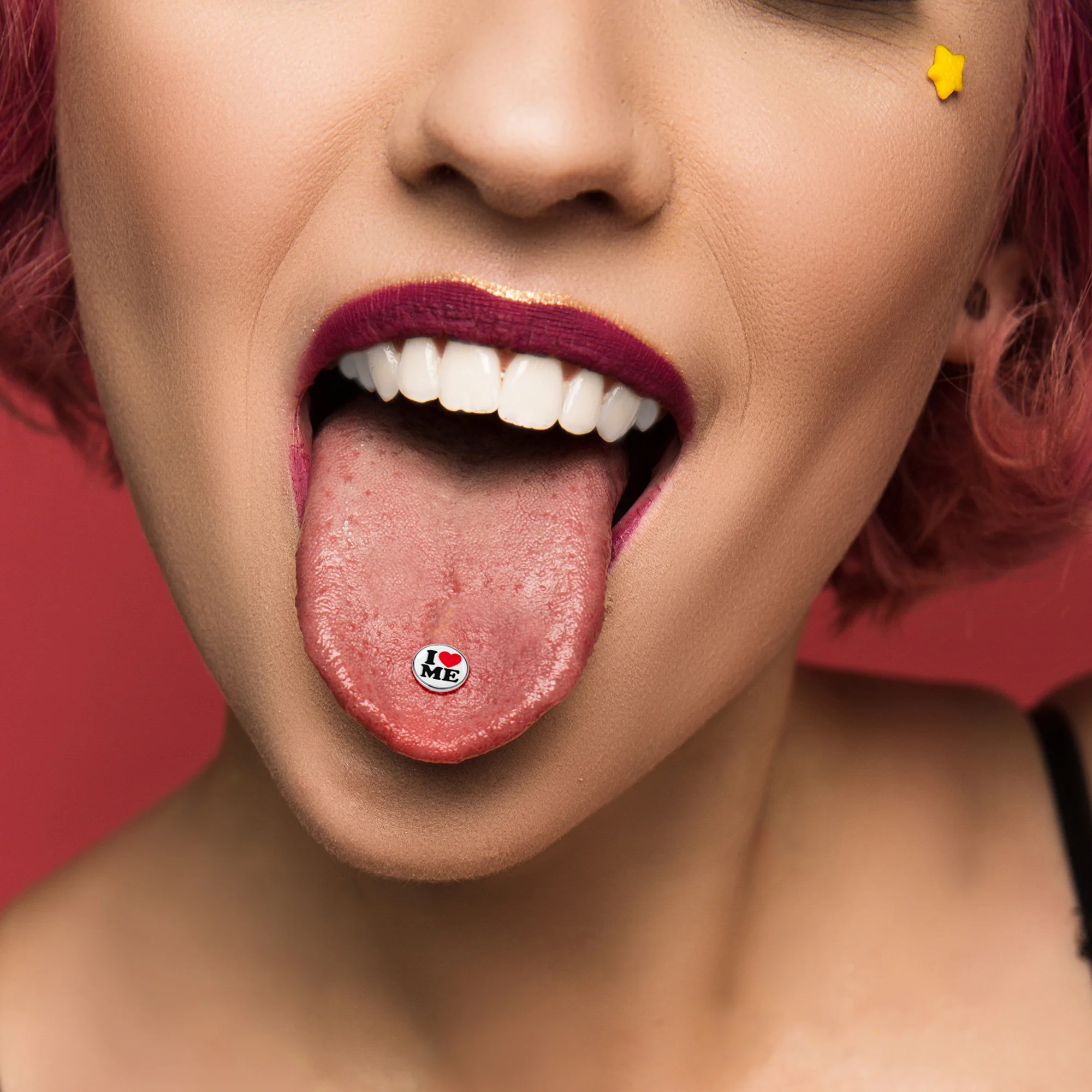 I Love Me Barbell Tongue Ring by Onyx O - Image 6