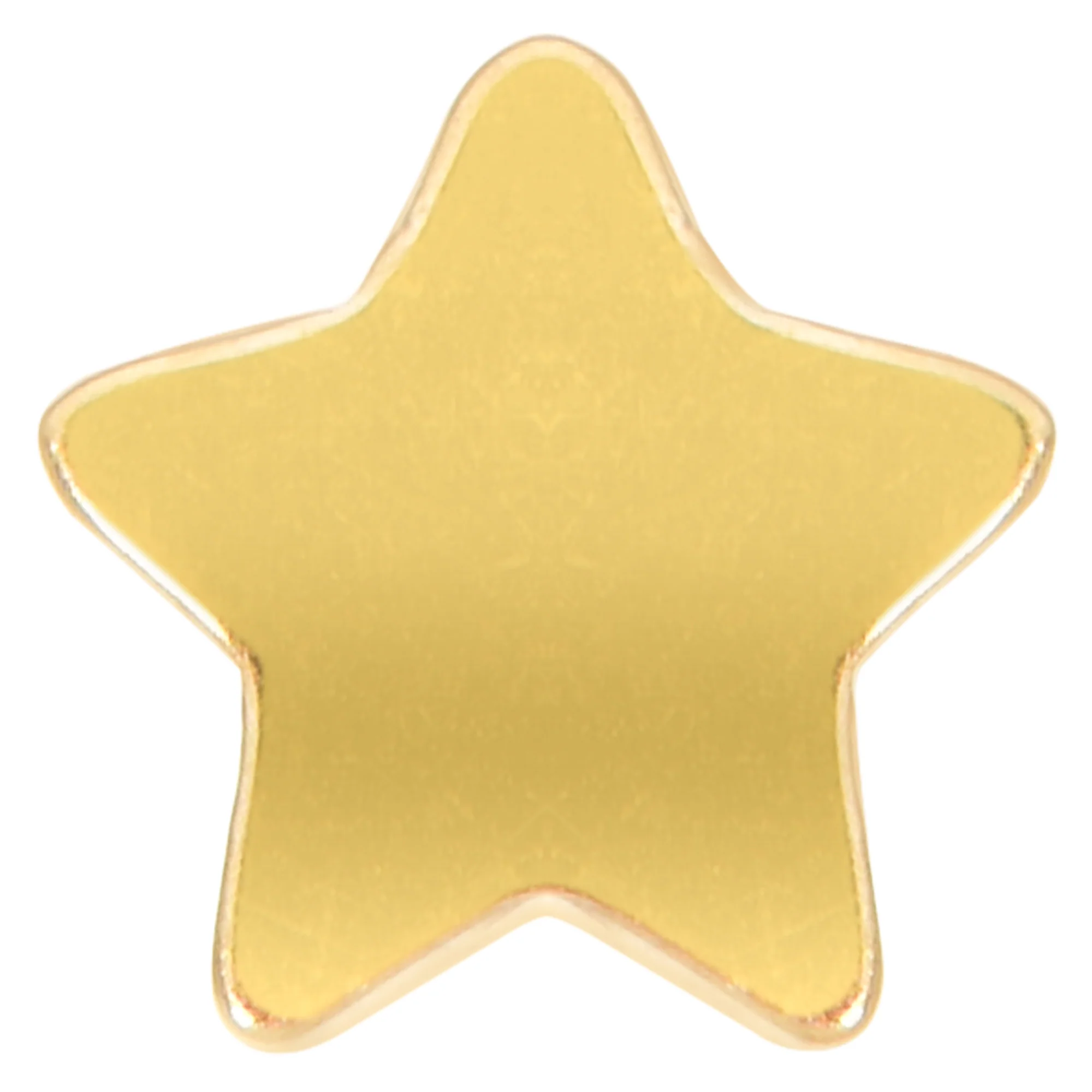 Implant Grade 23 Titanium Gold Tone Star Threadless Push In Top - Image 3
