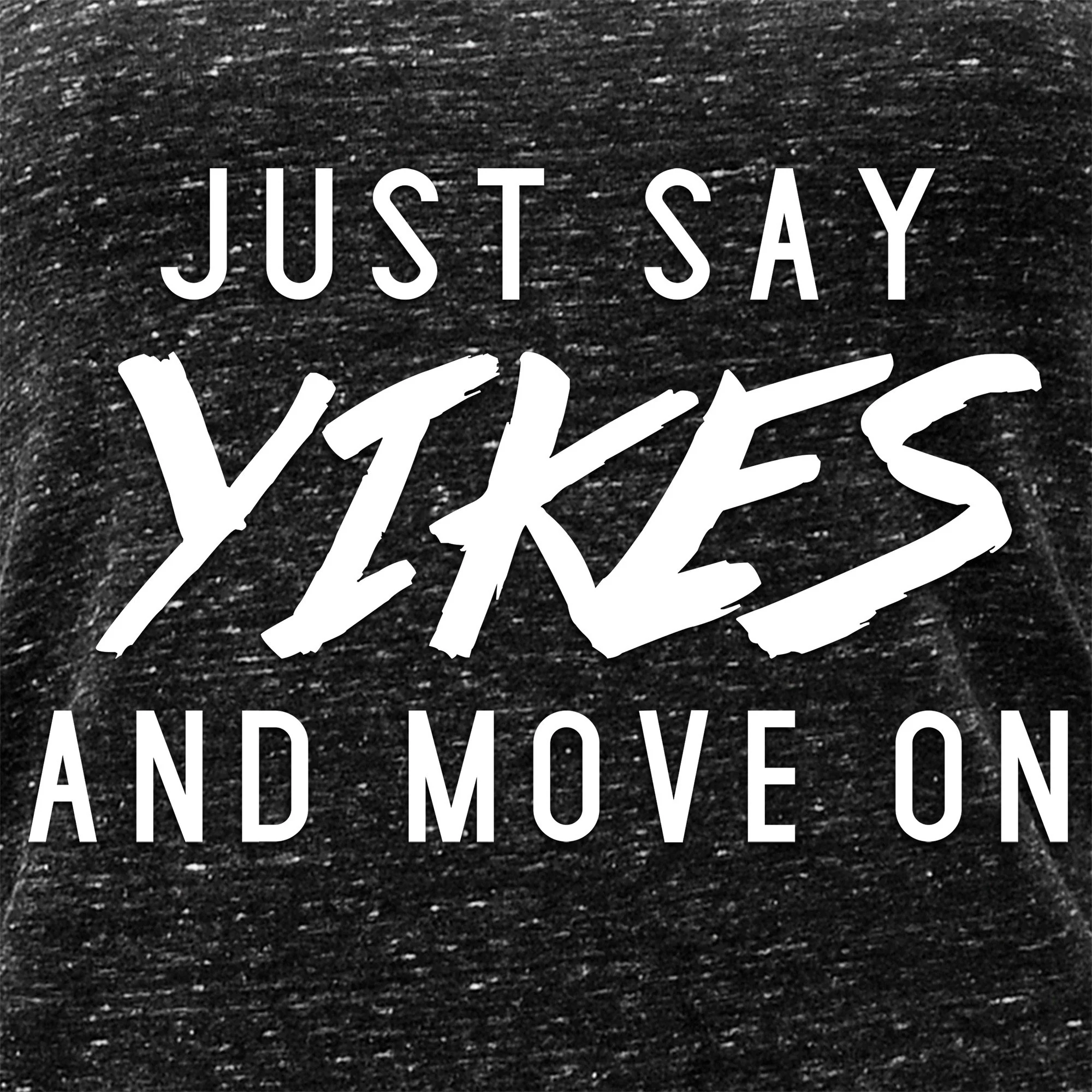 Just Say Yikes and Move On Black Gray Cosmic Twist Back Tank Top - Image 2
