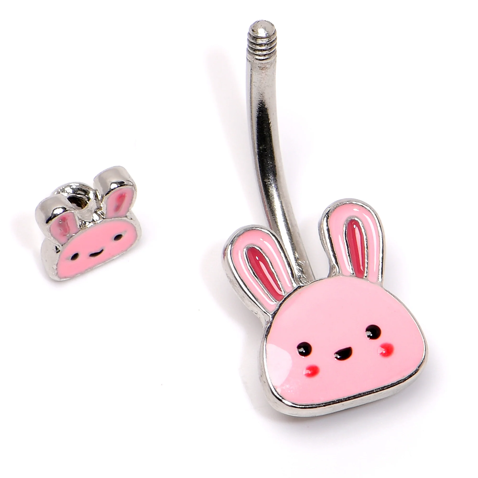 Kawaii Cutie Easter Bunny Double Mount Belly Ring - Image 5