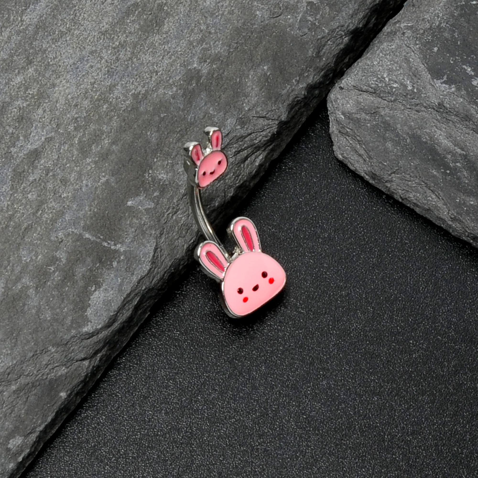 Kawaii Cutie Easter Bunny Double Mount Belly Ring - Image 7