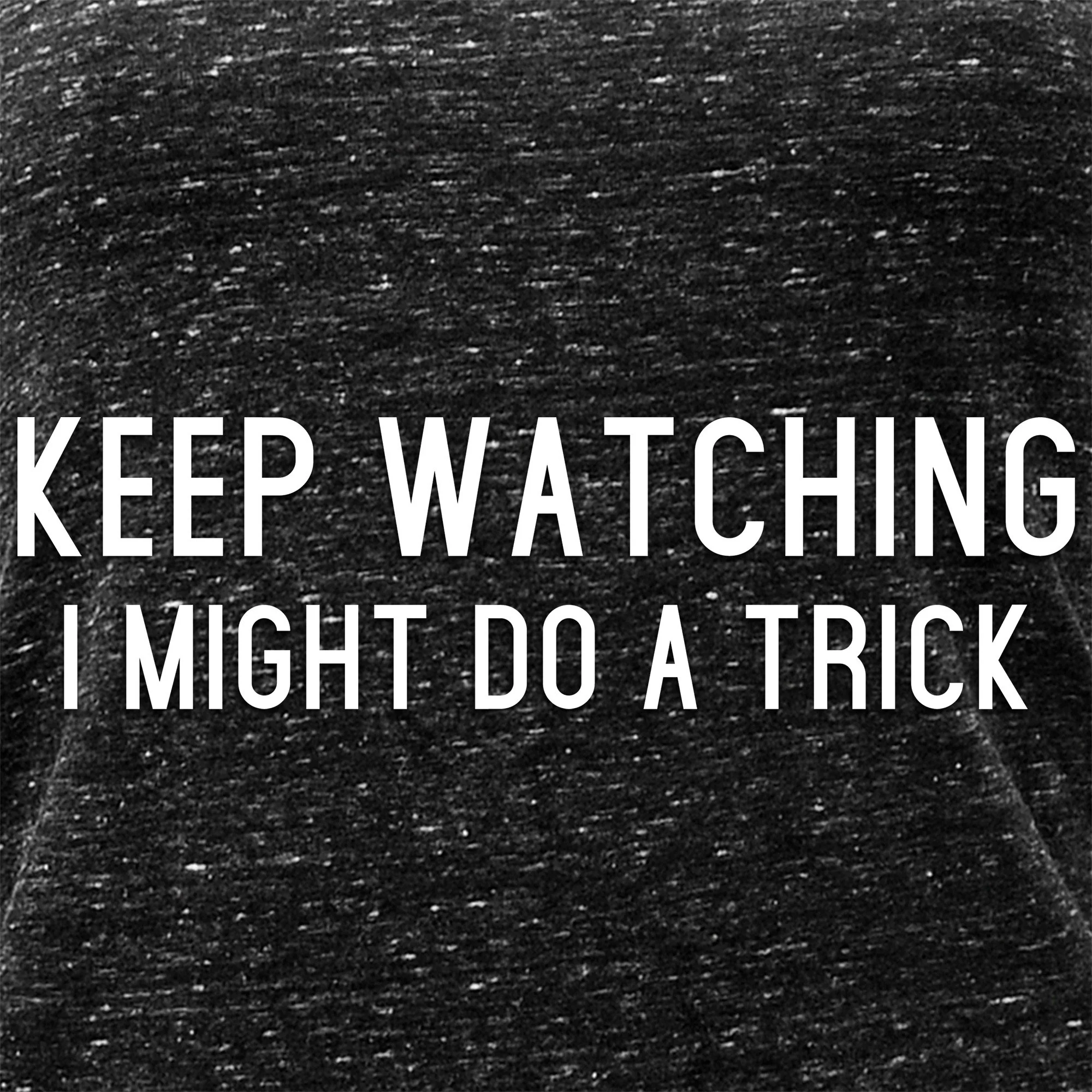 Keep Staring, I Might Do A Trick Black Gray Cosmic Twist Back Tank Top - Image 2
